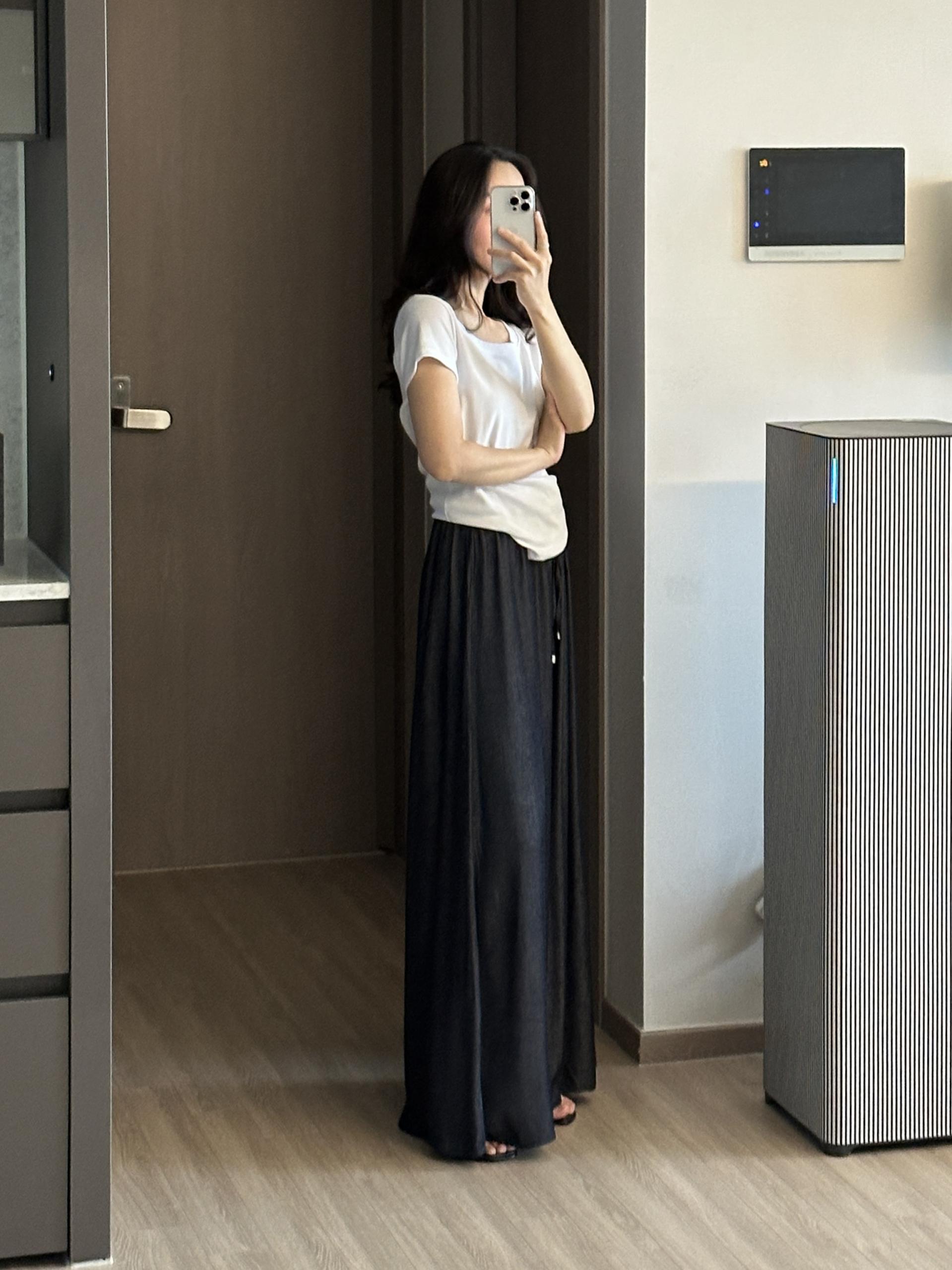 스캇 데님 스커트 | 2 COLOR