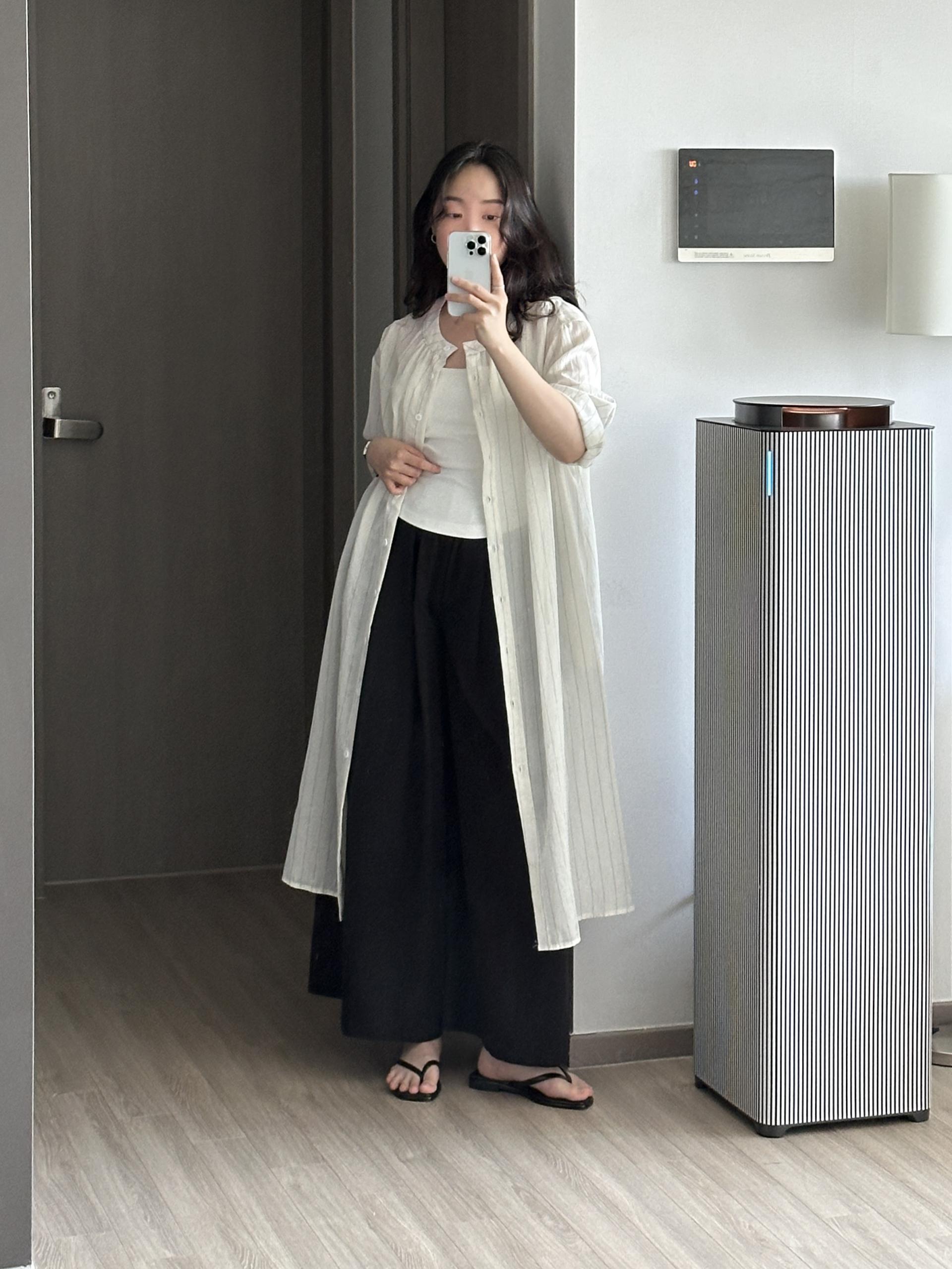 데칸 린넨 ST 롱 로브 | 2 COLOR