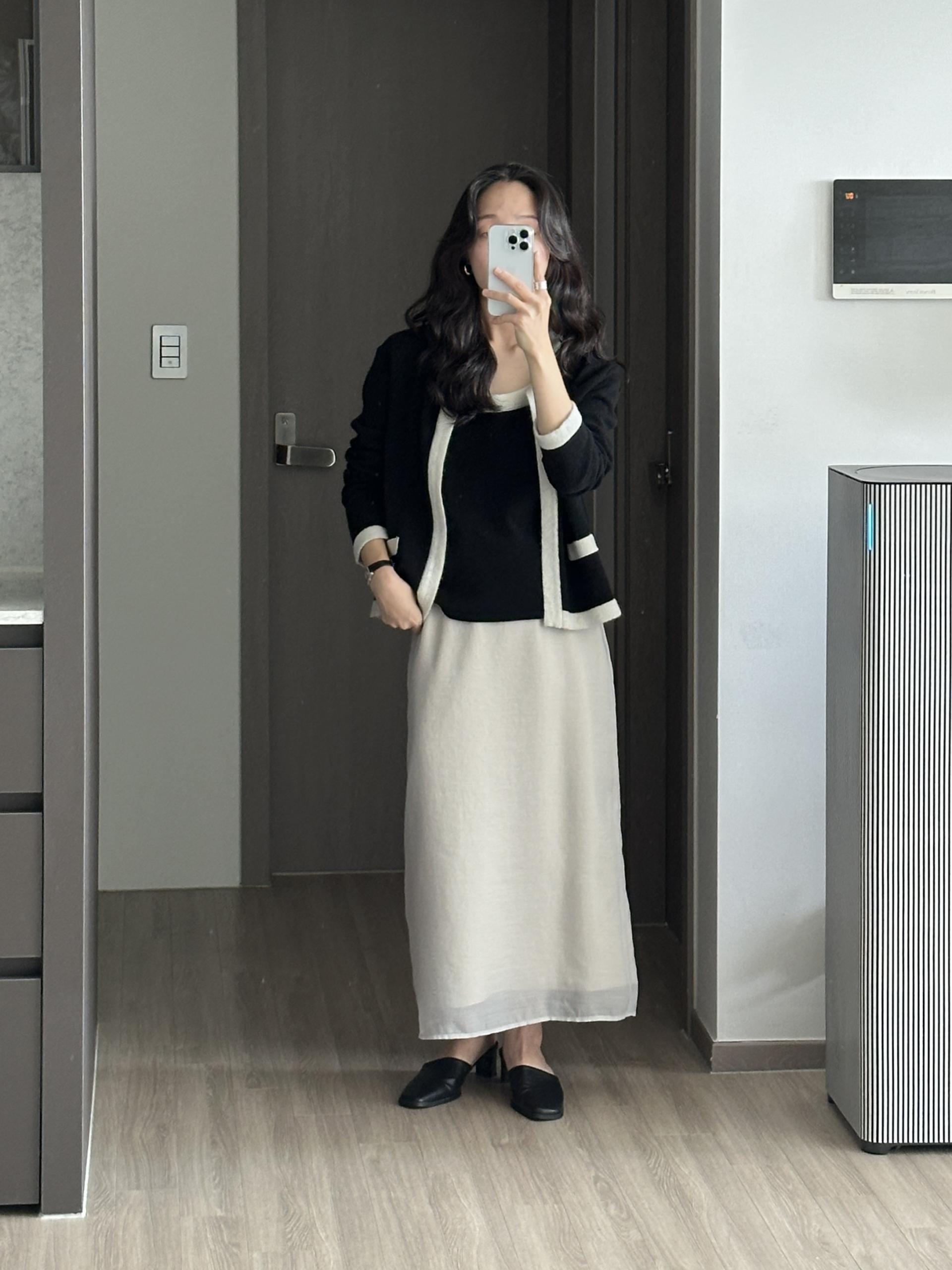 모브 레이어드 스커트 | 2 COLOR