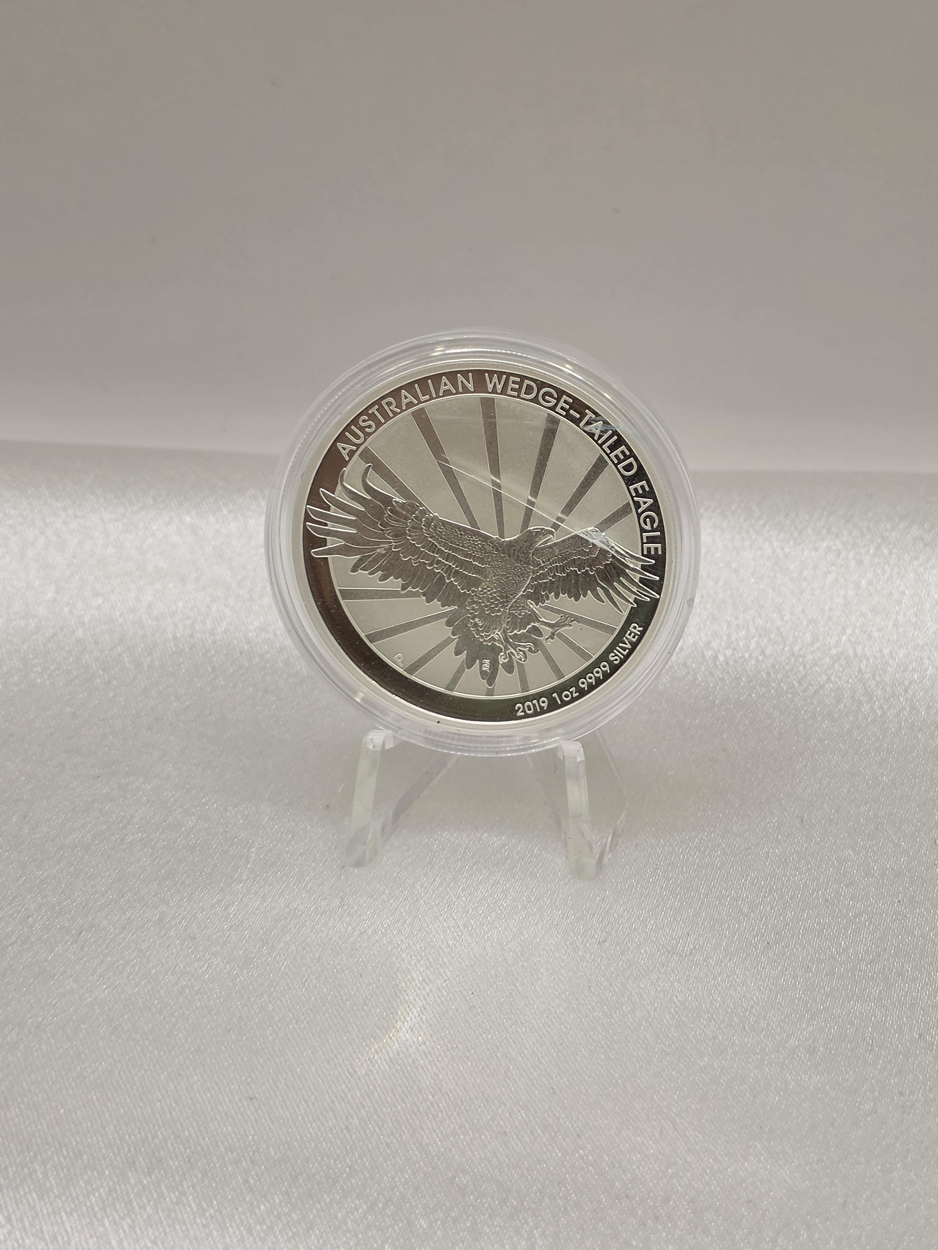 (캡슐파손) 2019 Australian 1 oz Silver Wedge Tailed Eagle BU