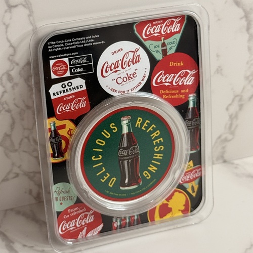 APMEX 코카콜라Silver Colorized Round 5 Cent Bottle in TEP