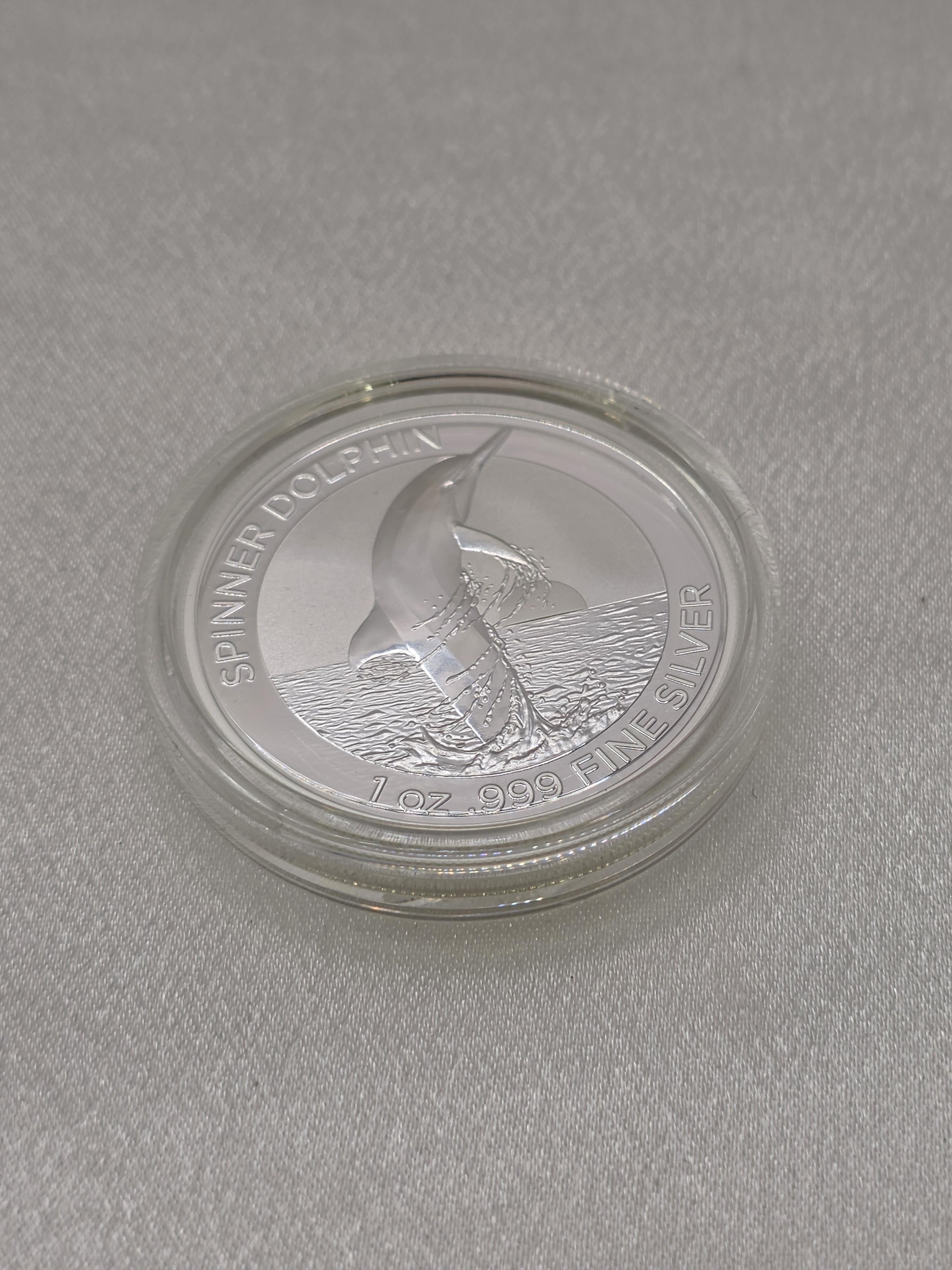 (캡슐파손) 2020 Australia 1 oz Silver $1 Spinner Dolphin BU
