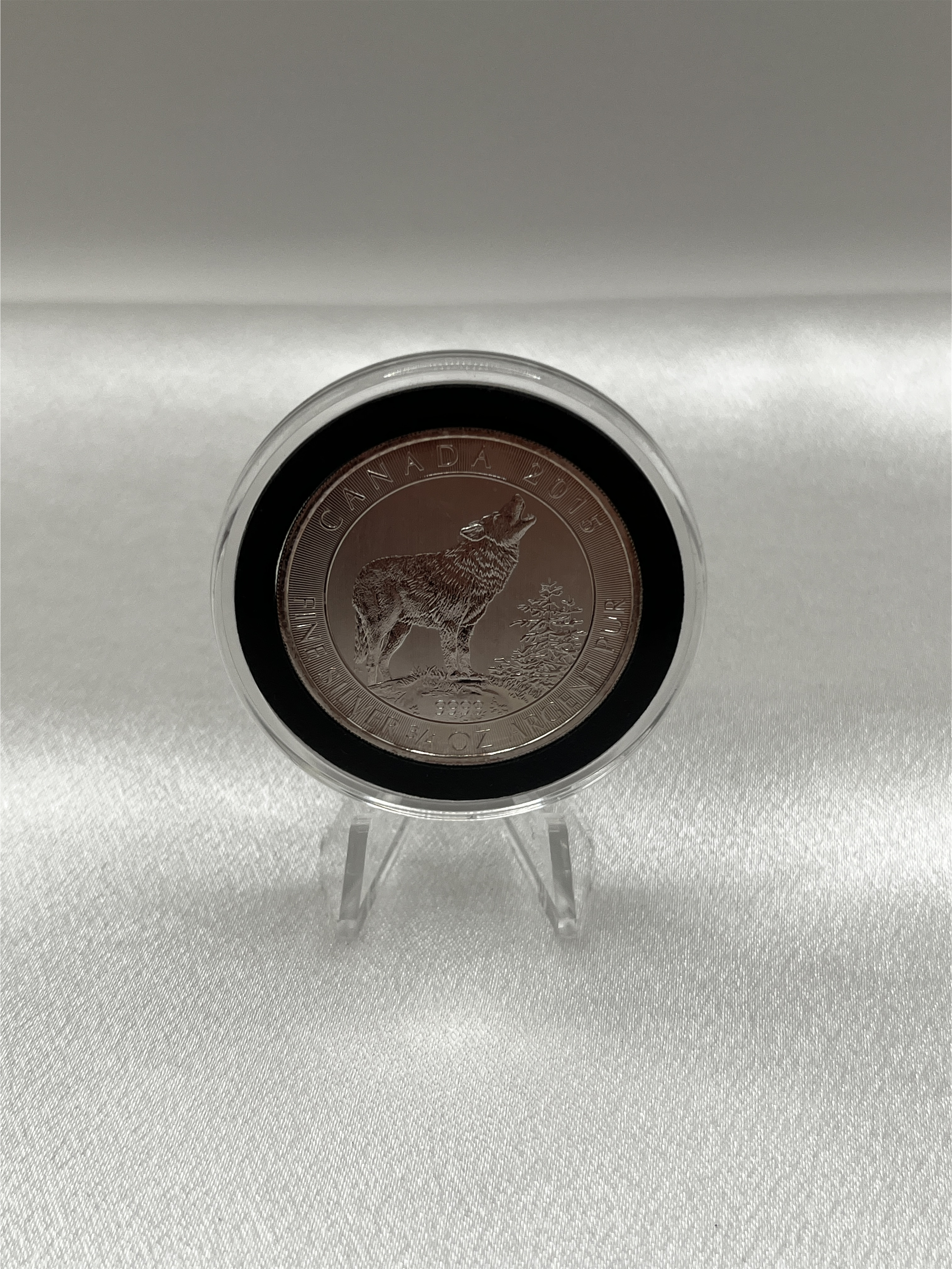 [변색] 2015 Canada 3/4 oz Silver Grey Wolf BU