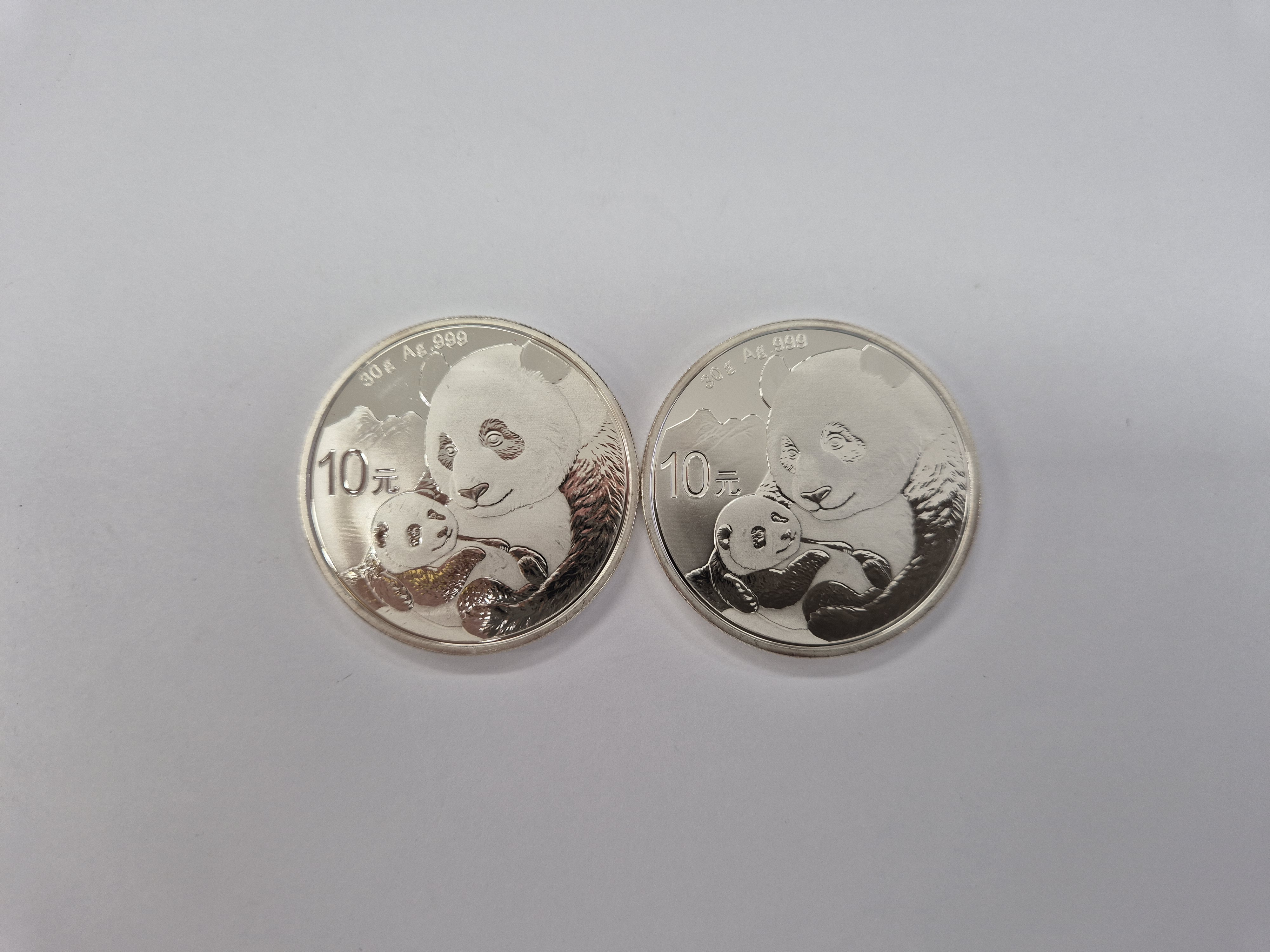 2019 중국 30g 팬더 주화(Coin) 10元