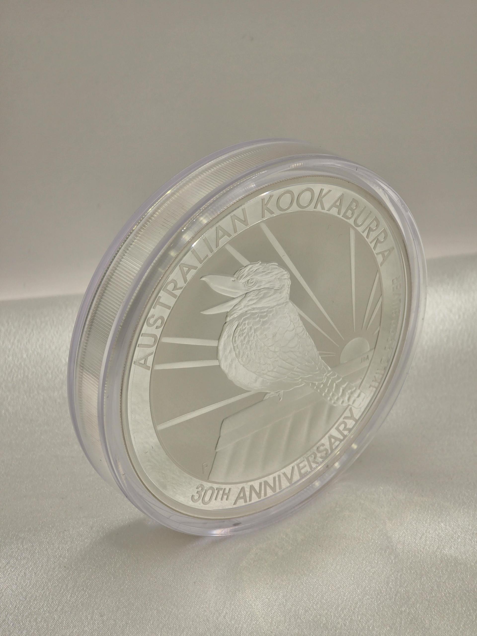 2020 Australian Kookaburra 30th Anniversary 1 Kilo Silver Coin