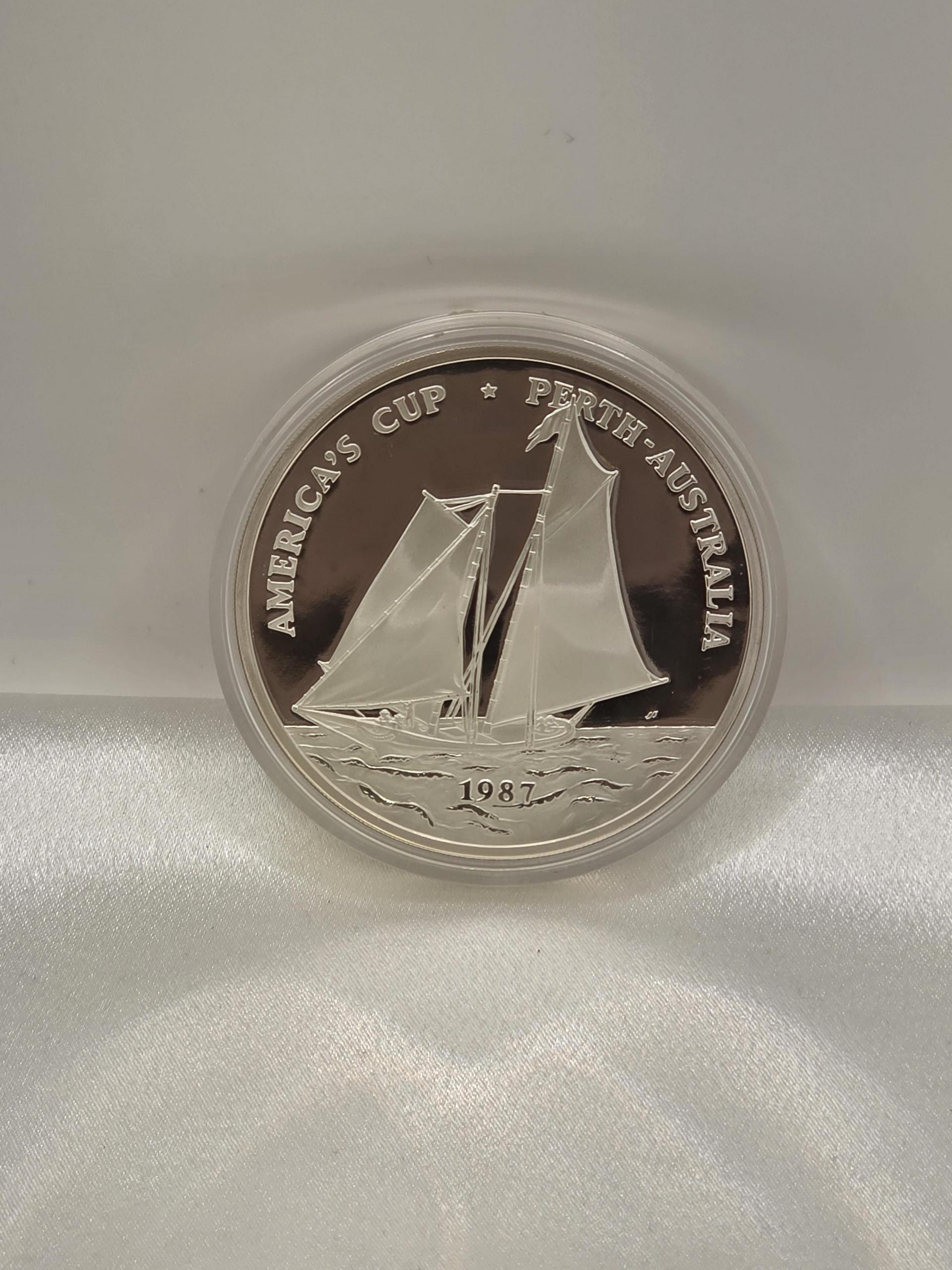 1987 America's Cup Perth Australia Samoa Sisifo 5 oz