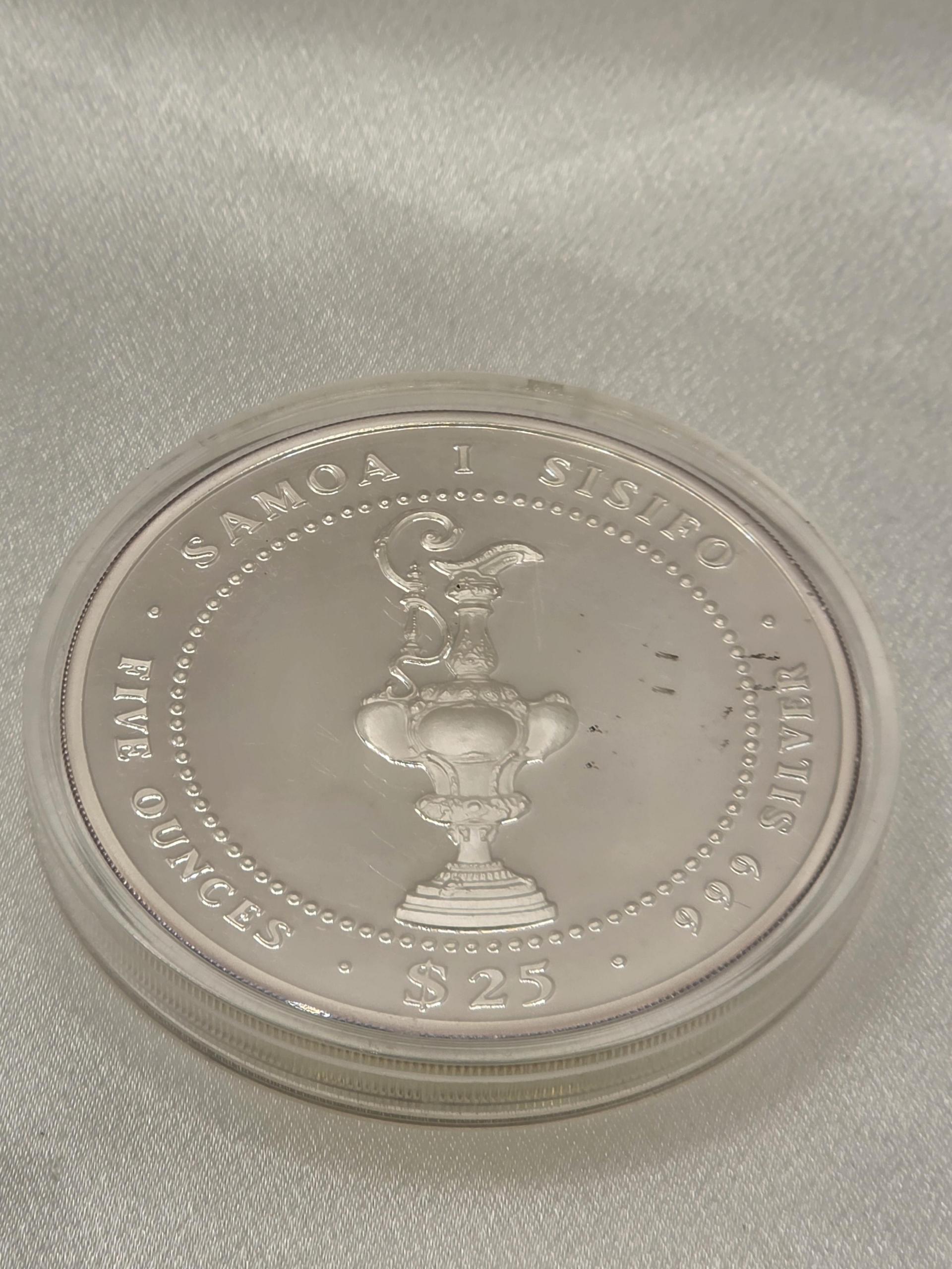 1987 America's Cup Perth Australia Samoa Sisifo 5 oz