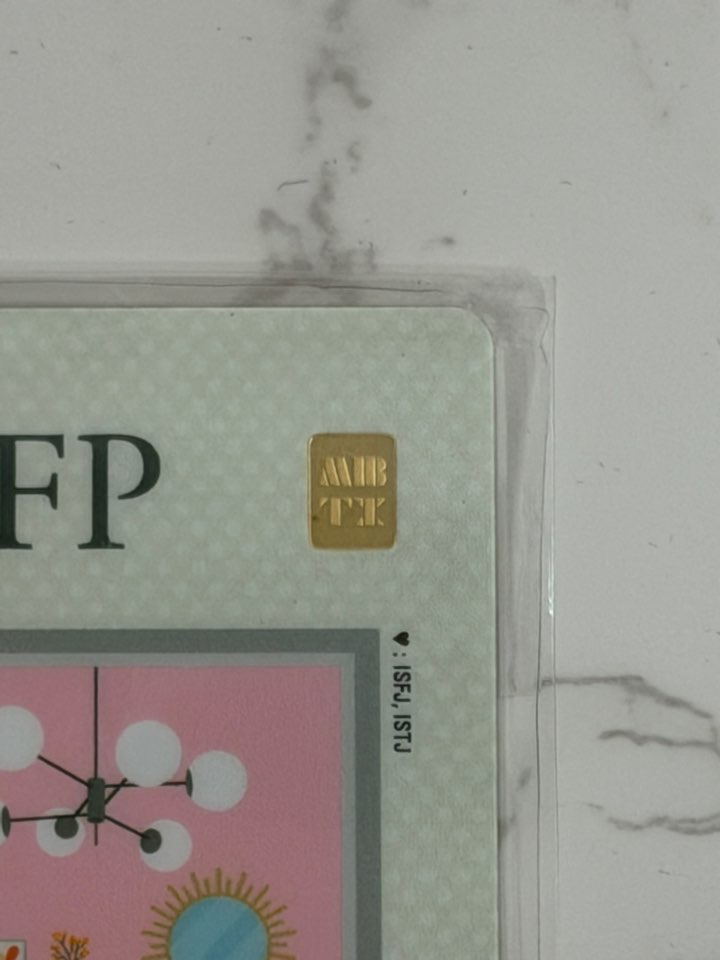 한국조폐공사 MBTI 카드형 골드바 0.5g *6ea set *1ea