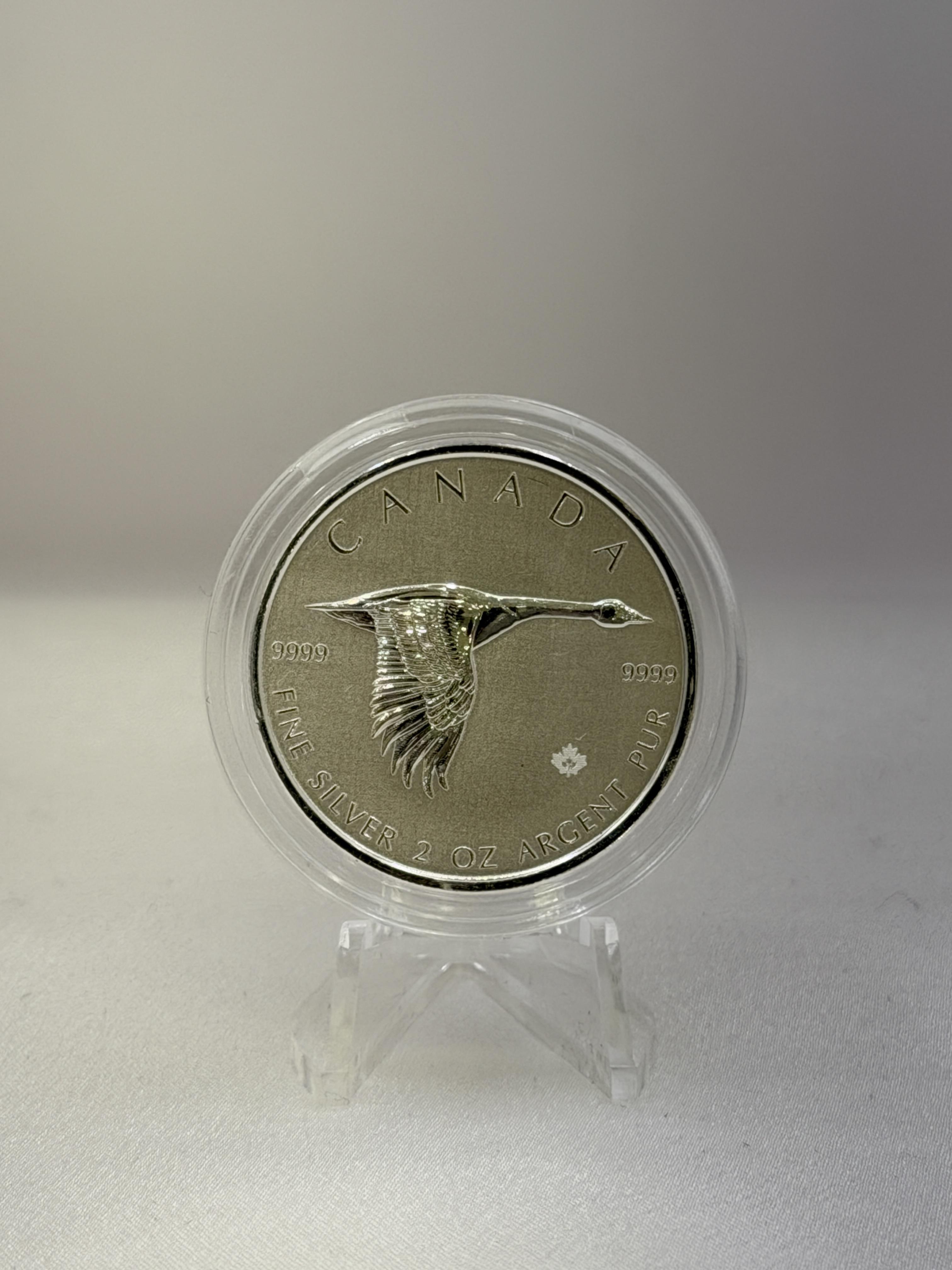 2020 2oz Silver Canada Goose BU