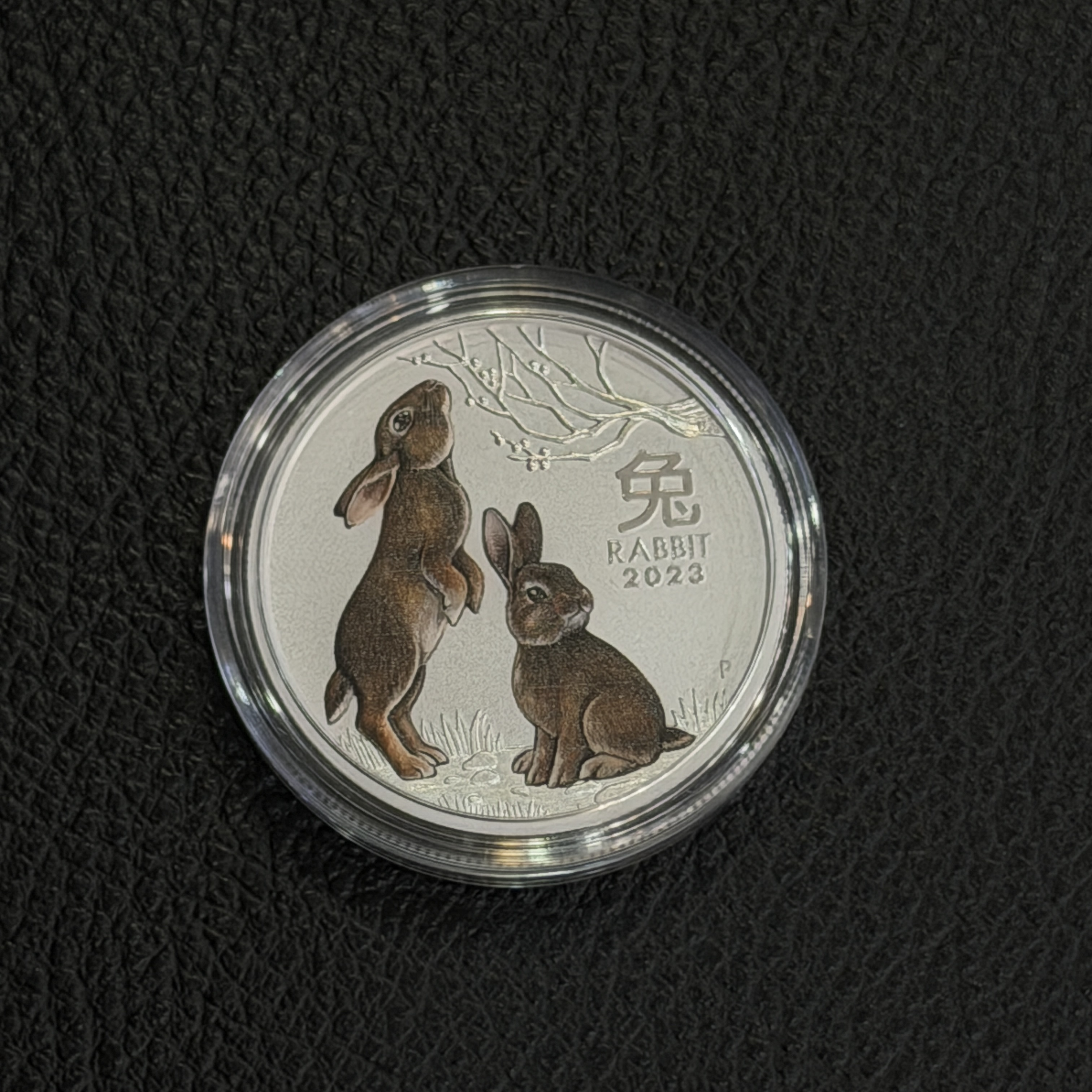 2023 1/2oz Proof Colorized Silver Lunar Year of The Rabbit
