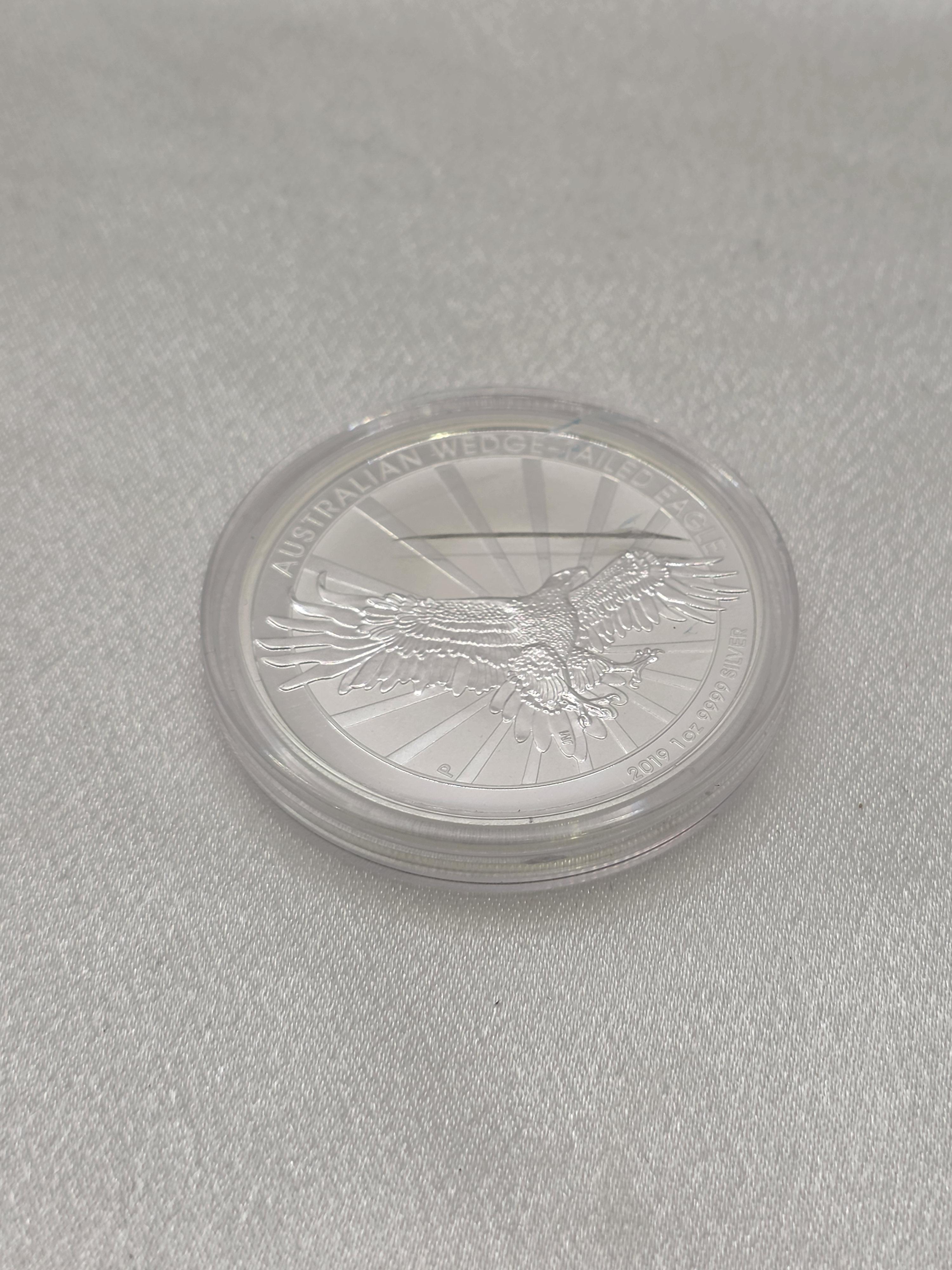 (캡슐파손) 2019 Australian 1 oz Silver Wedge Tailed Eagle BU