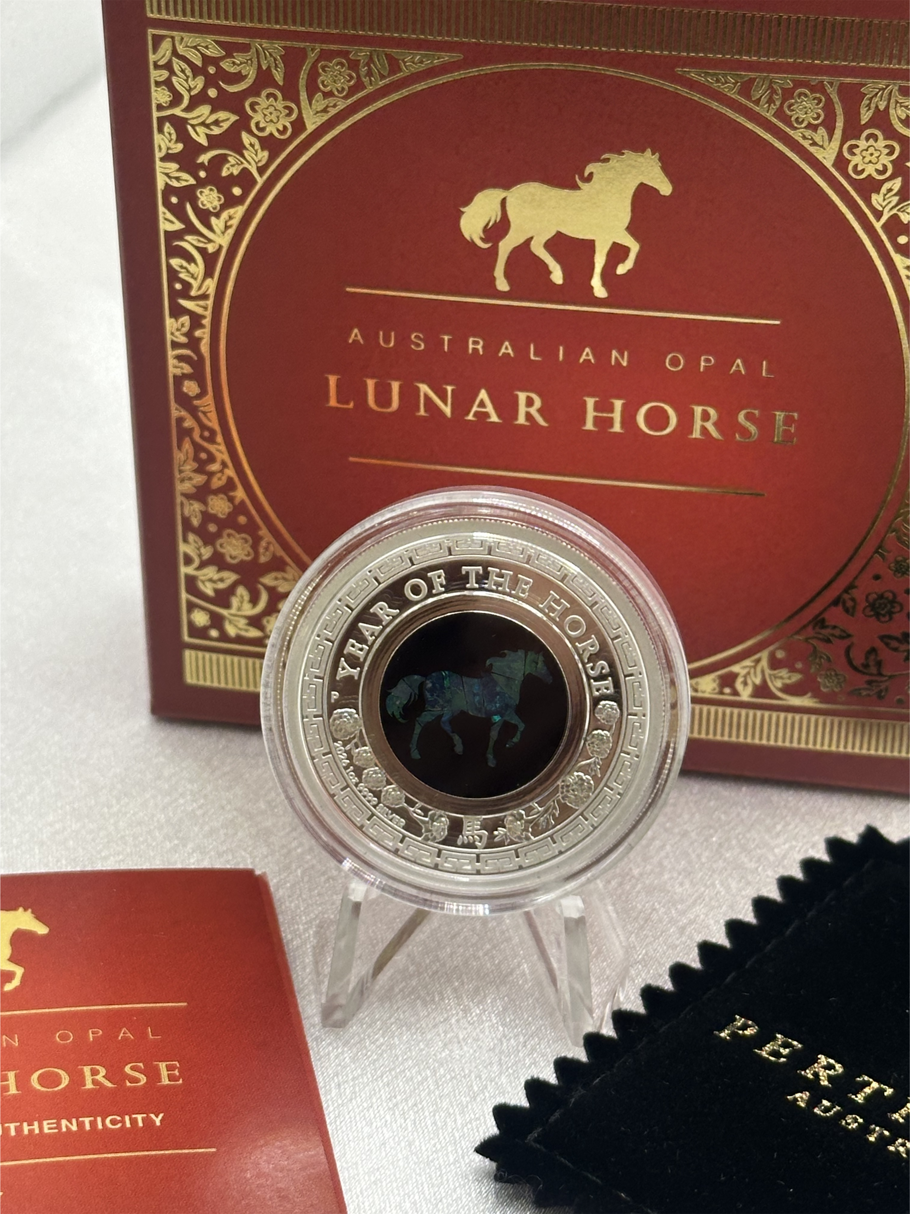 Australian Opal Lunar Series 2026 Year of the Horse 1oz Silver Proof Coin