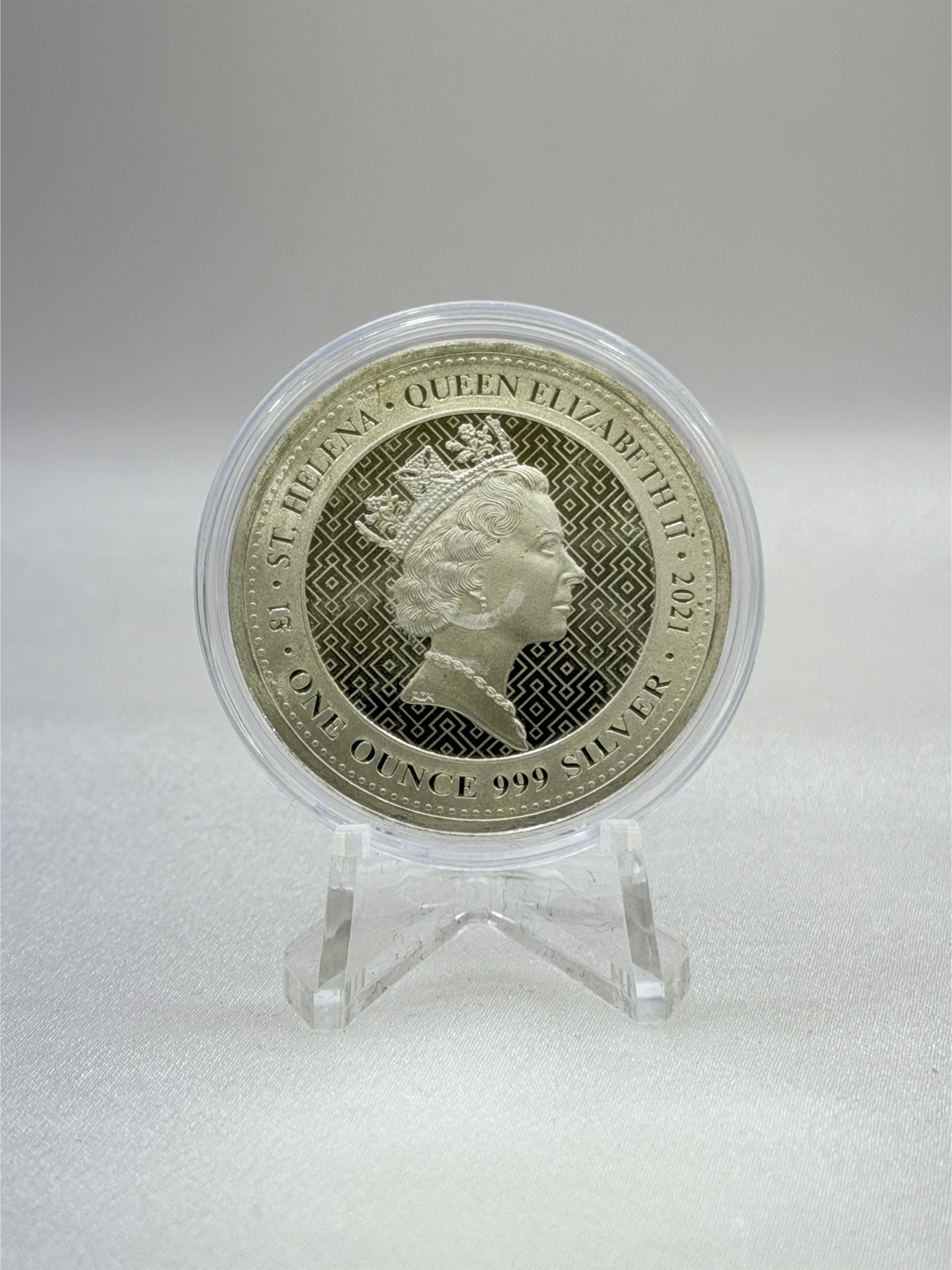 2021 Saint Helena 1 oz Silver Queen's Virtues Victory