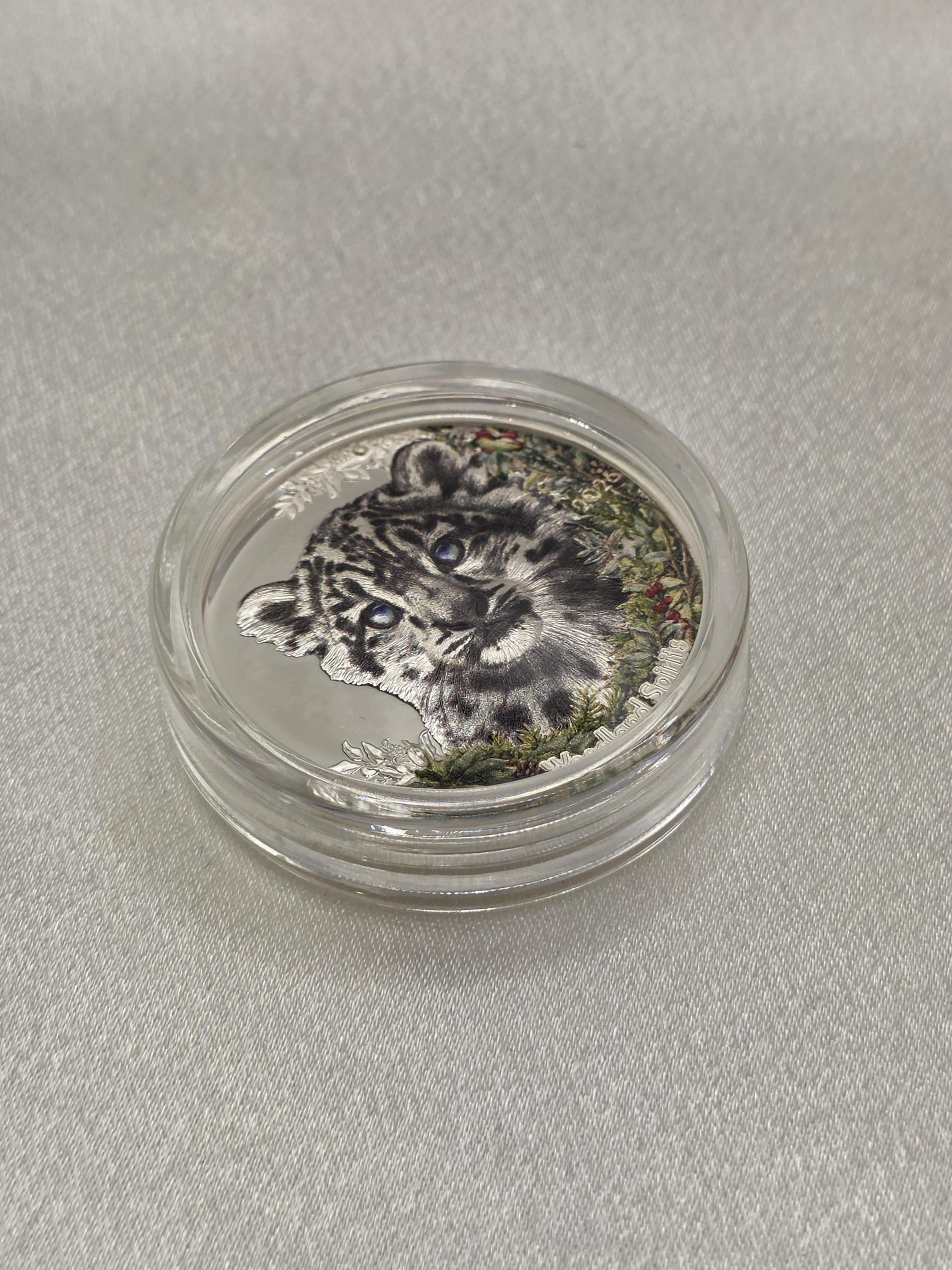CIT Snow Leopard 1oz Colour Proof silver