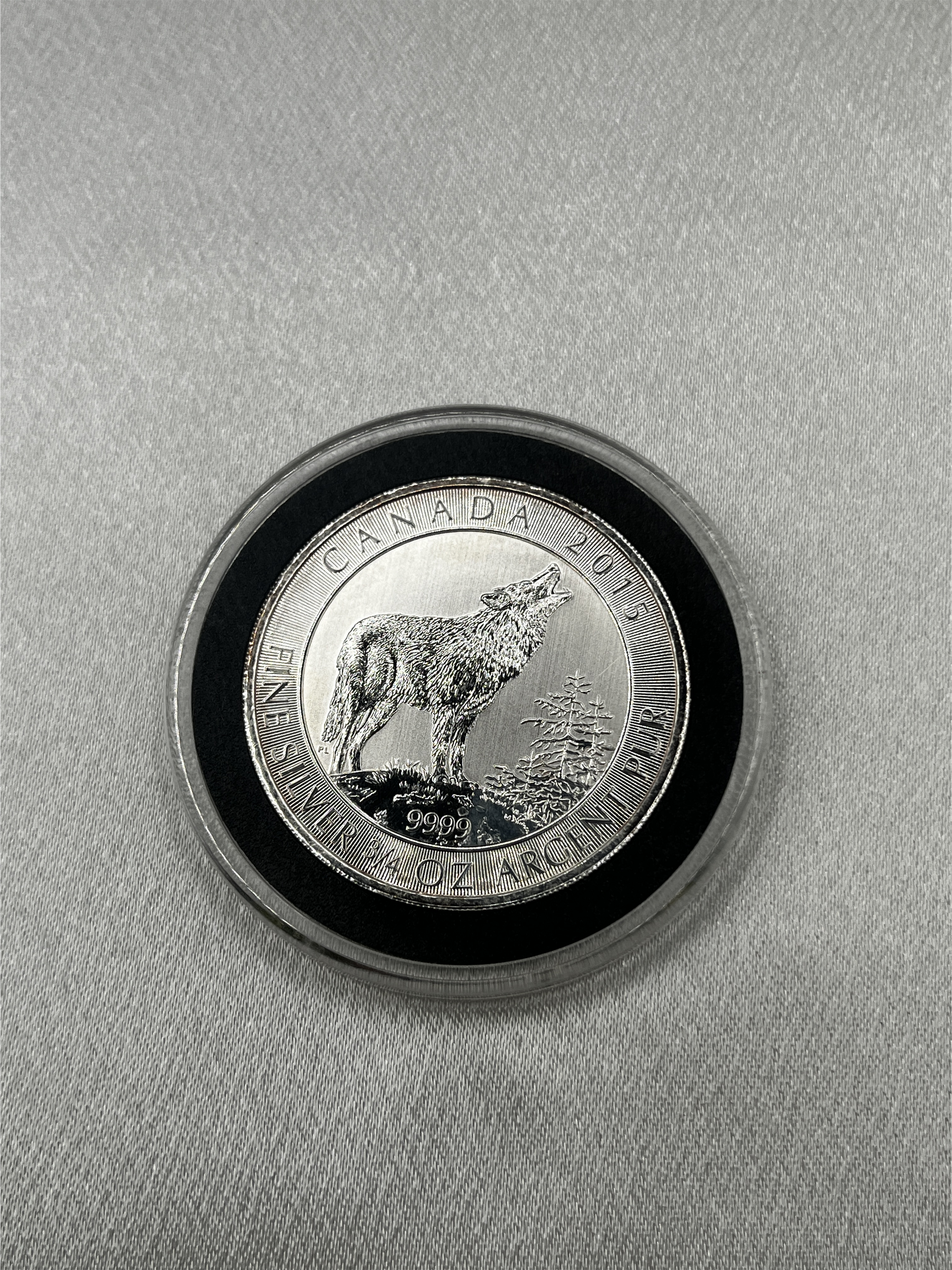 [변색] 2015 Canada 3/4 oz Silver Grey Wolf BU