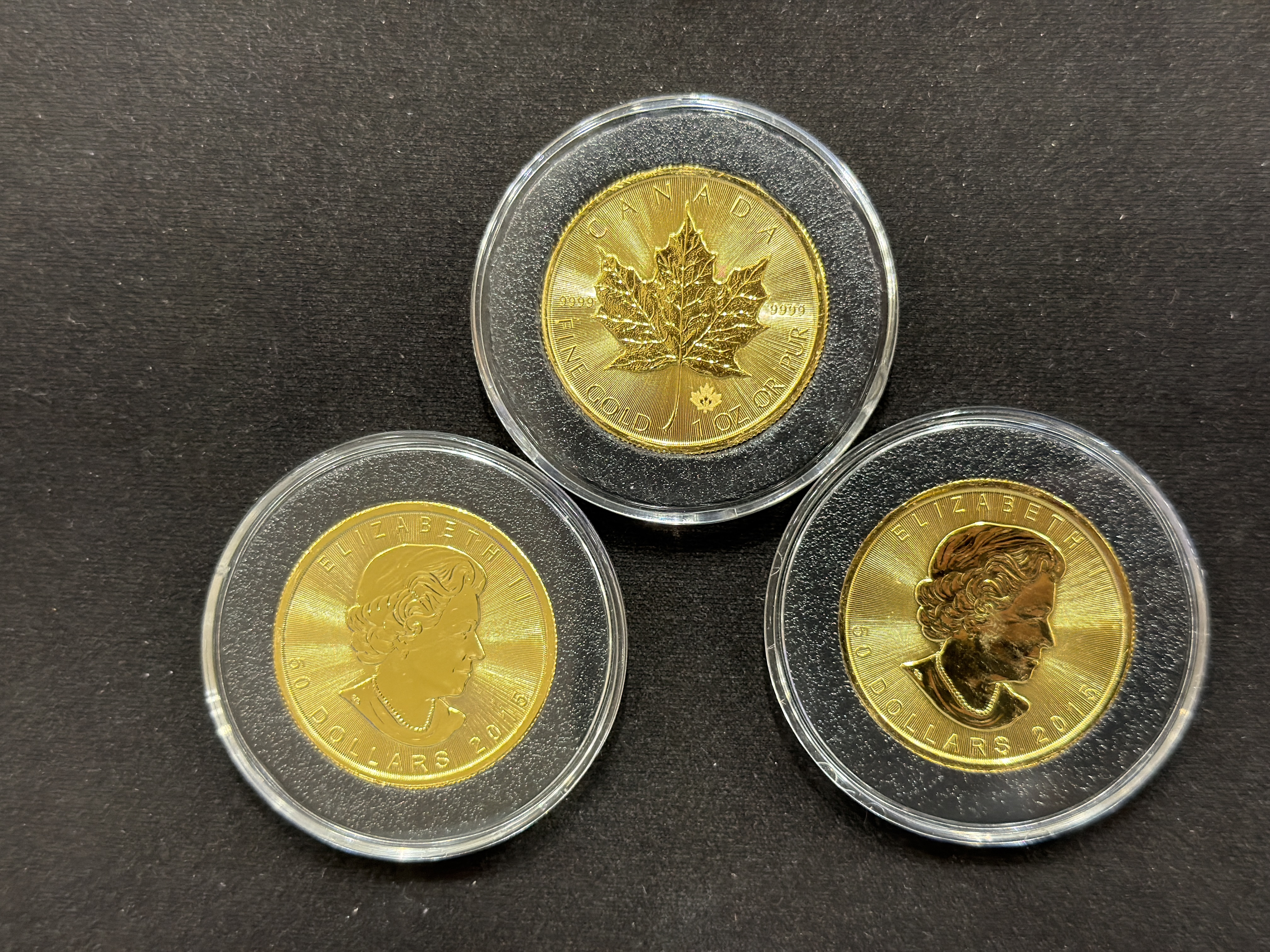 2015 1온스 골드 메이플 리프 불리온 주화(Coin) 50$