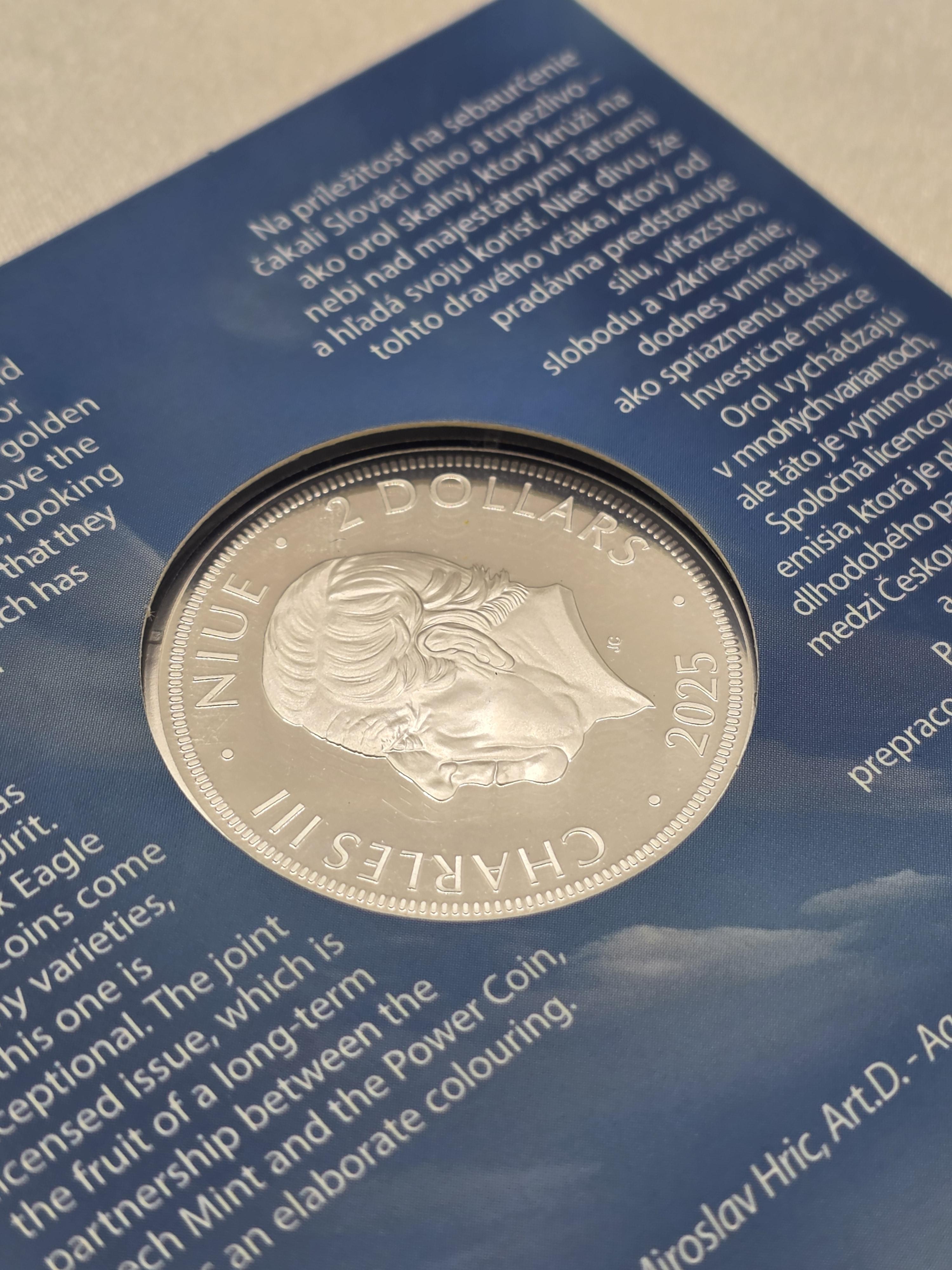2025 Niue Slovak Eagle Four Elements Official Edition 1oz Silver Coin