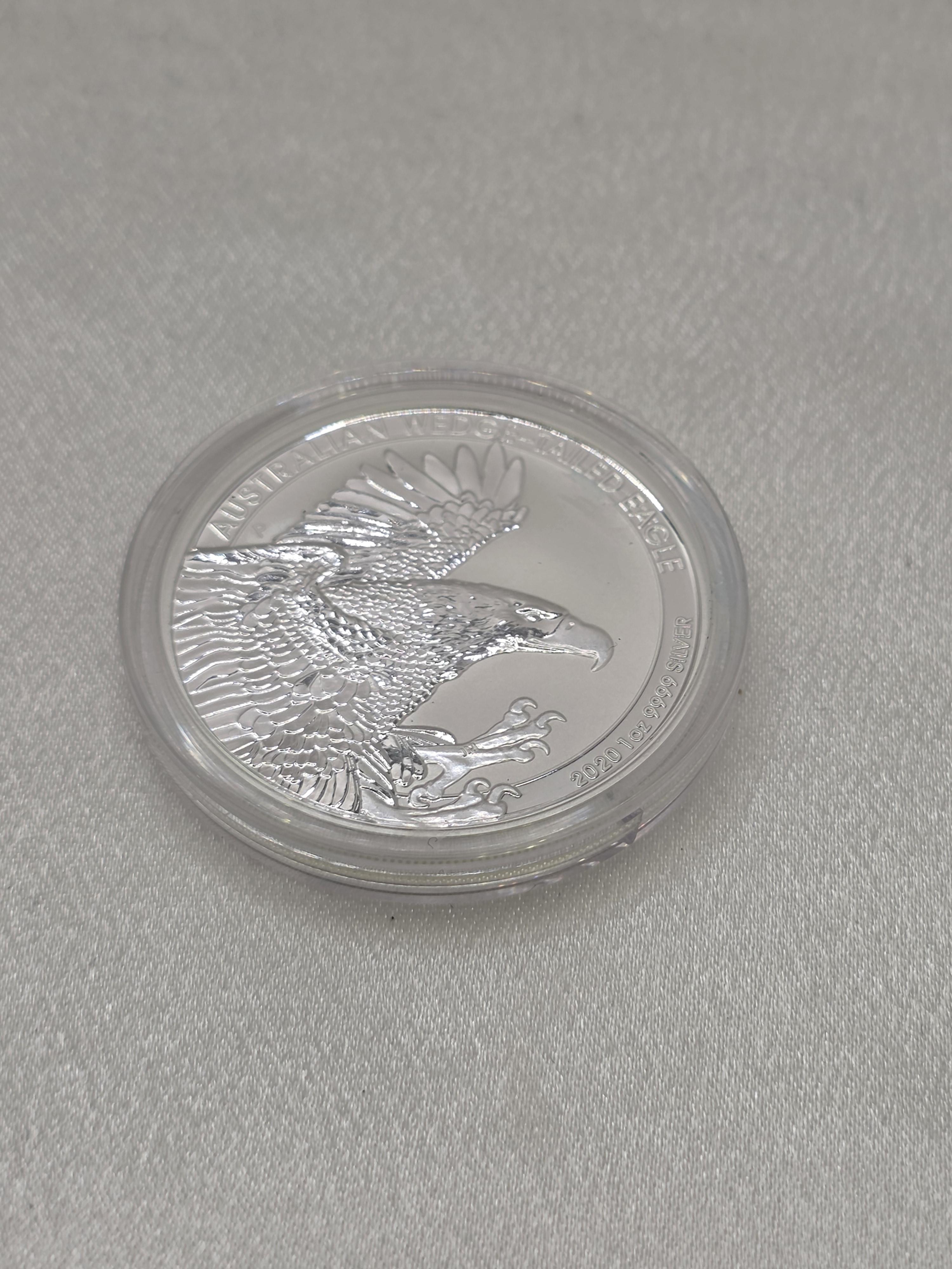 (캡슐파손) 2020 Australian 1 oz Silver Wedge Tailed Eagle BU
