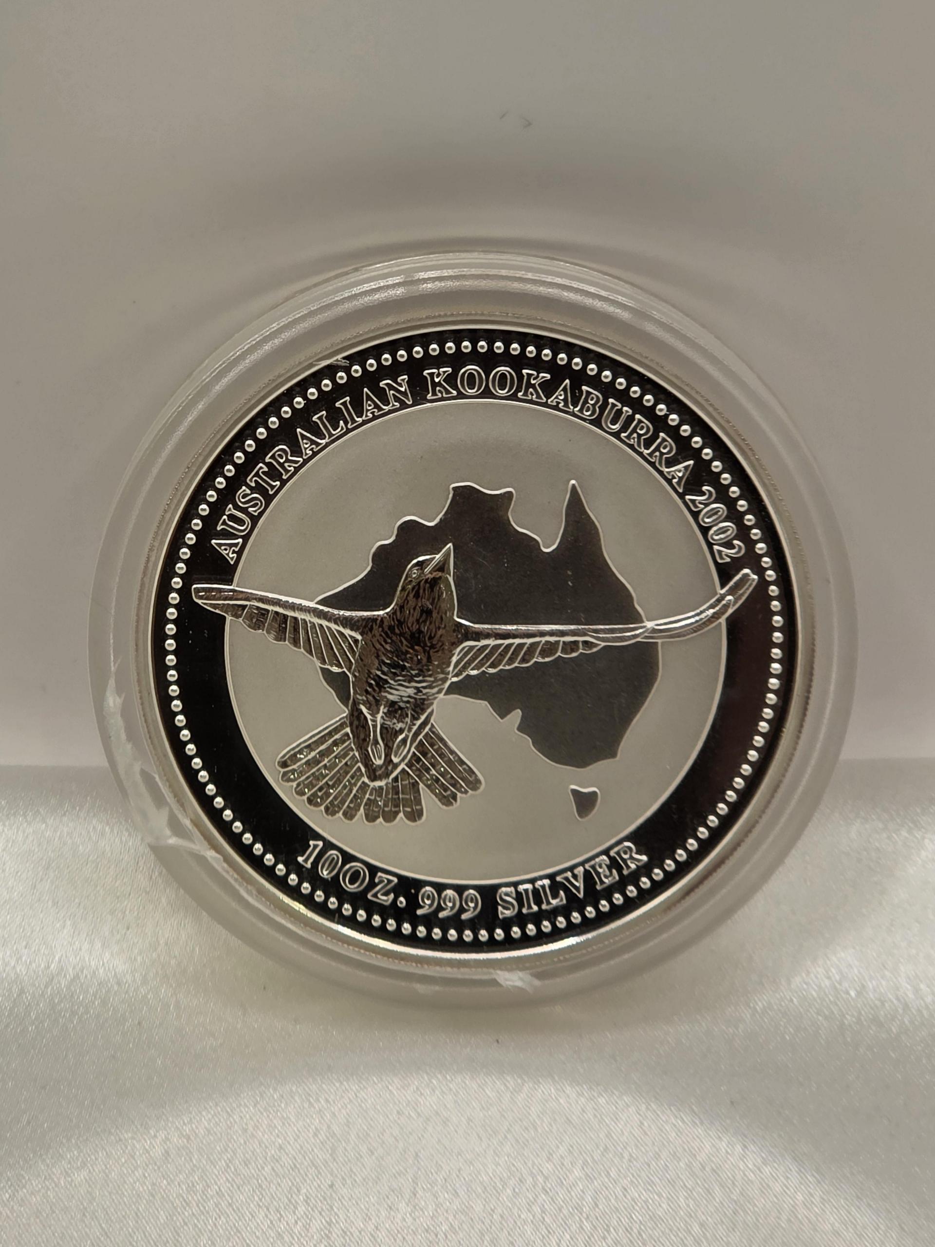 (캡슐파손) 2002 Australian Kookaburra 10 oz Silver Coin