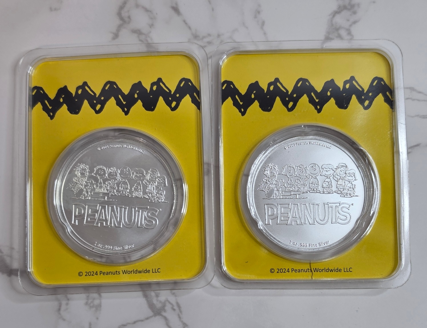 피너츠 스누피&우드스탁 졸업 색채 은화
