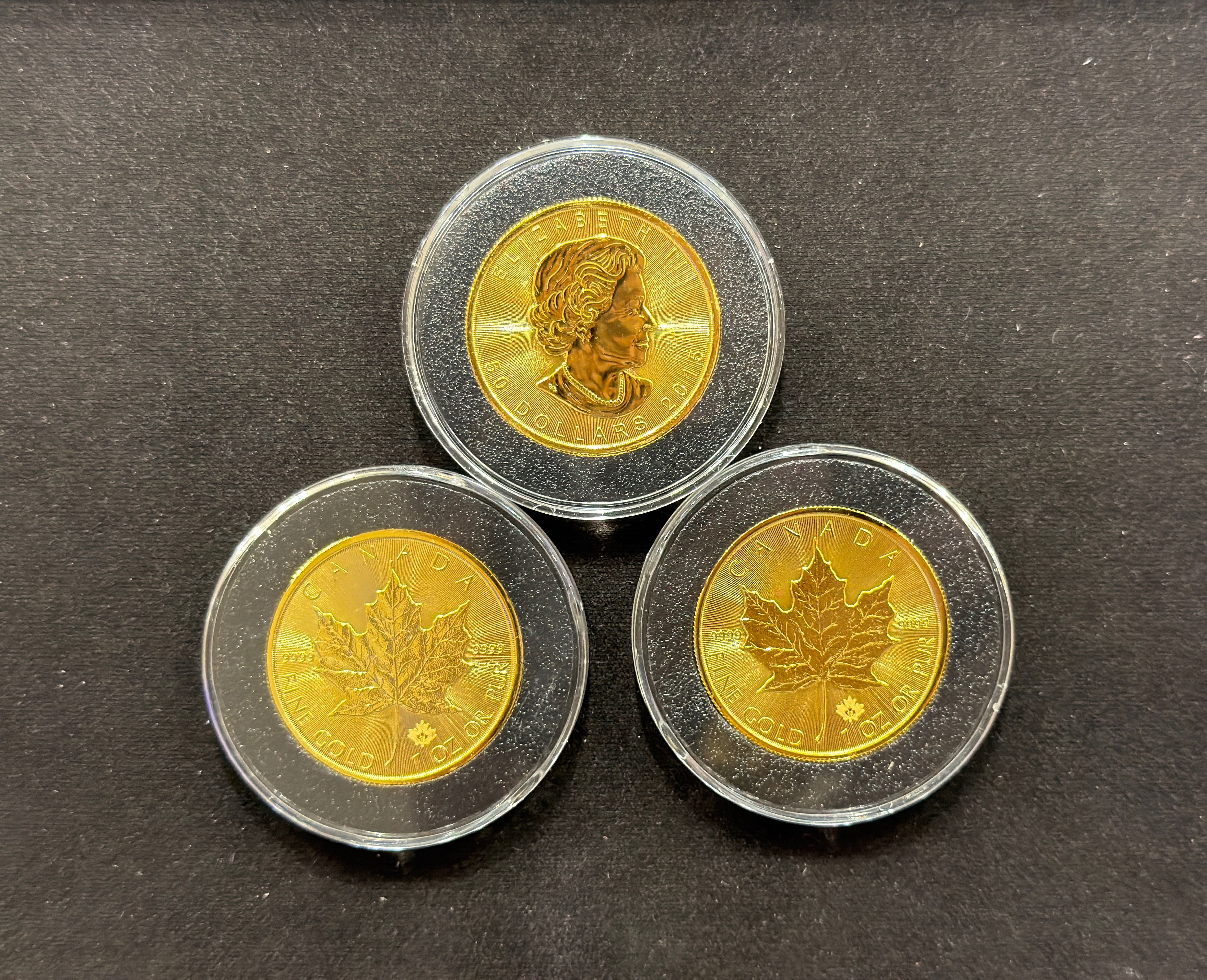2015 1온스 골드 메이플 리프 불리온 주화(Coin) 50$