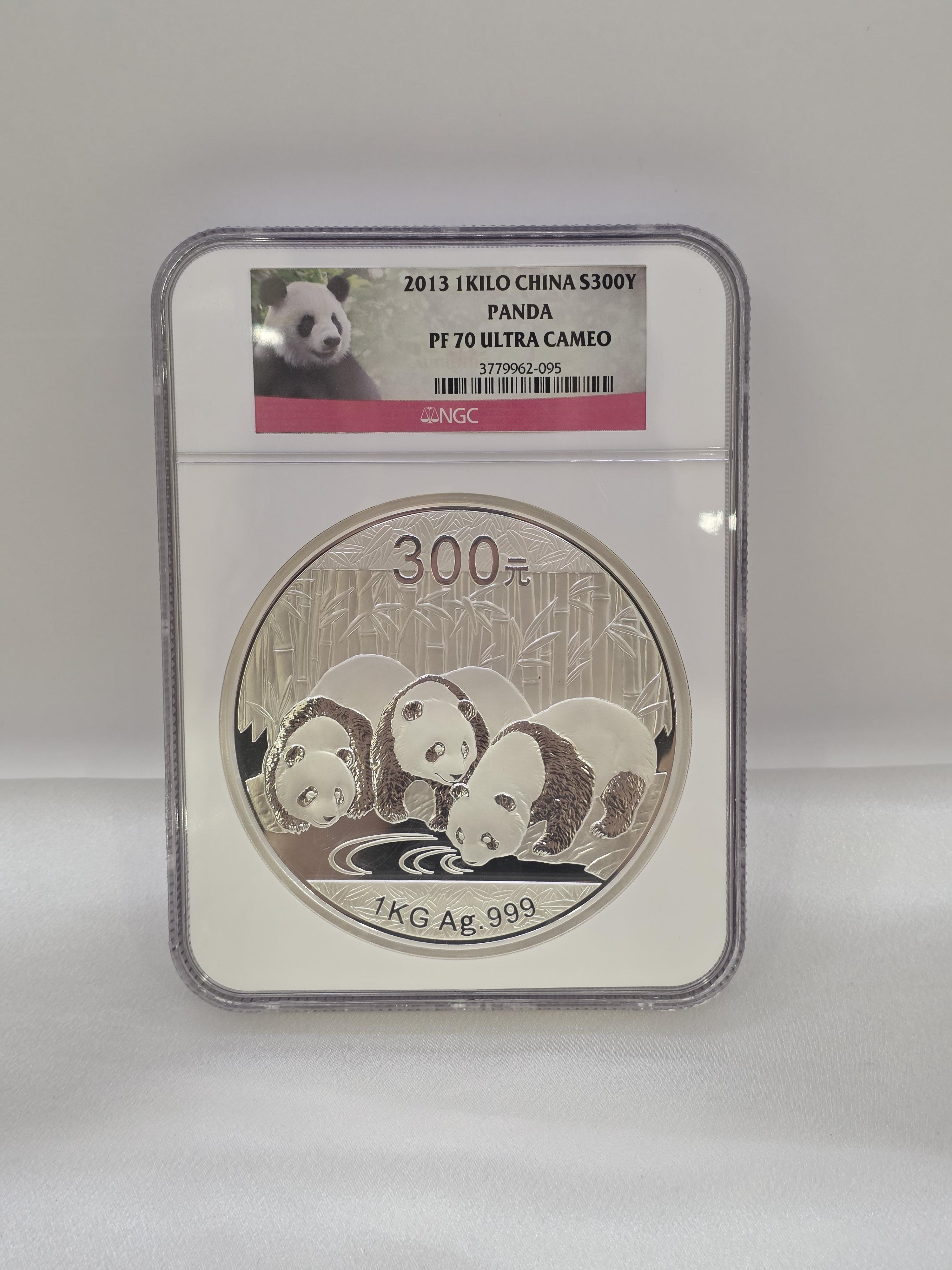 2013 China Panda Silver Coin 1 Kilo NGC PF70