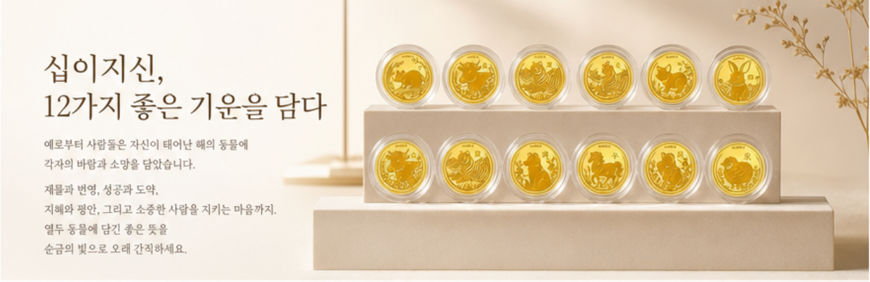 [예약주문 9월초 출시][현금영수증가능]행운의 십이지신 코인 블랙 기프트 세트