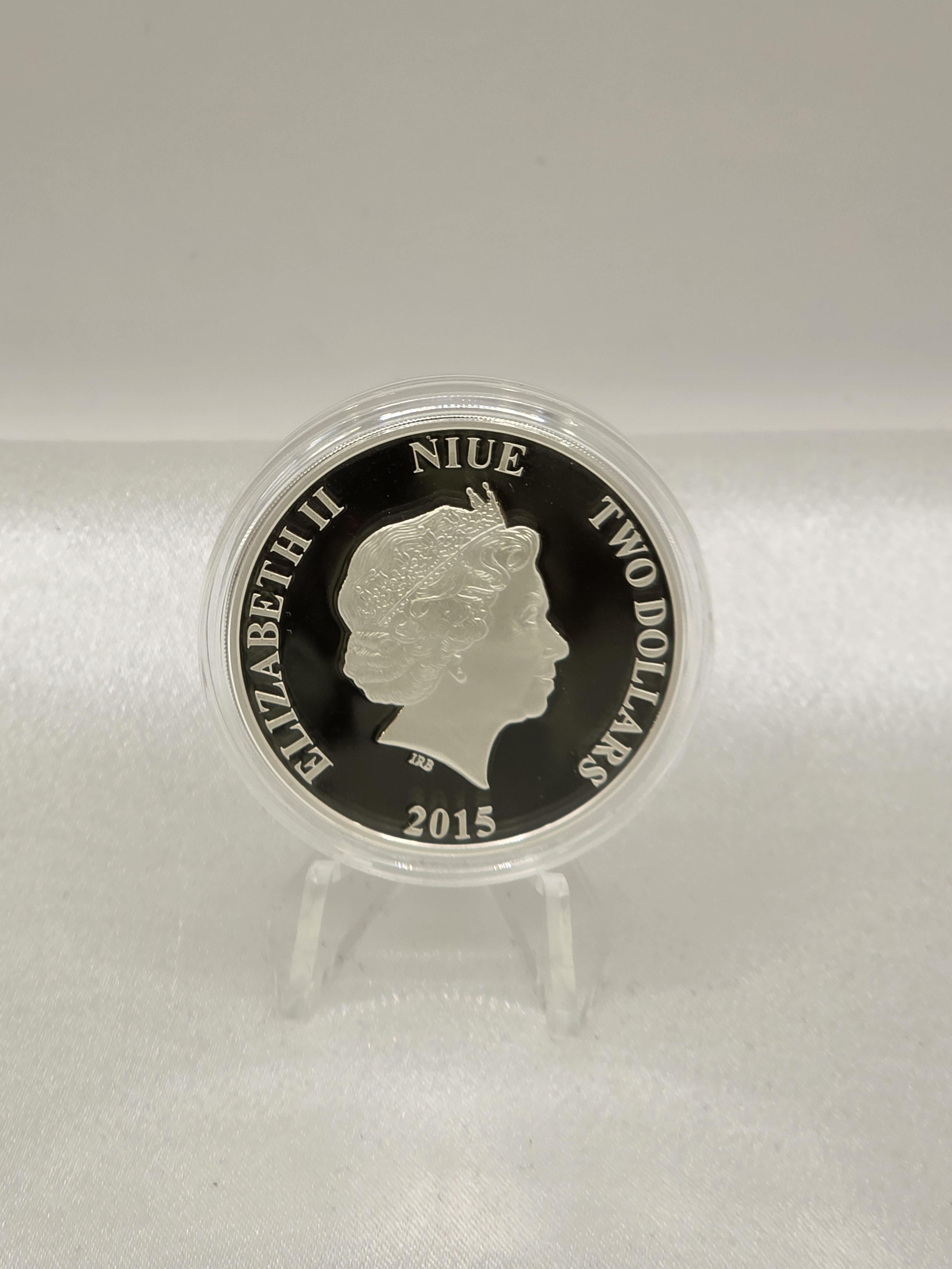 2015 Niue 1 oz Silver Proof Coin – Endangered Species – Bengal Tiger