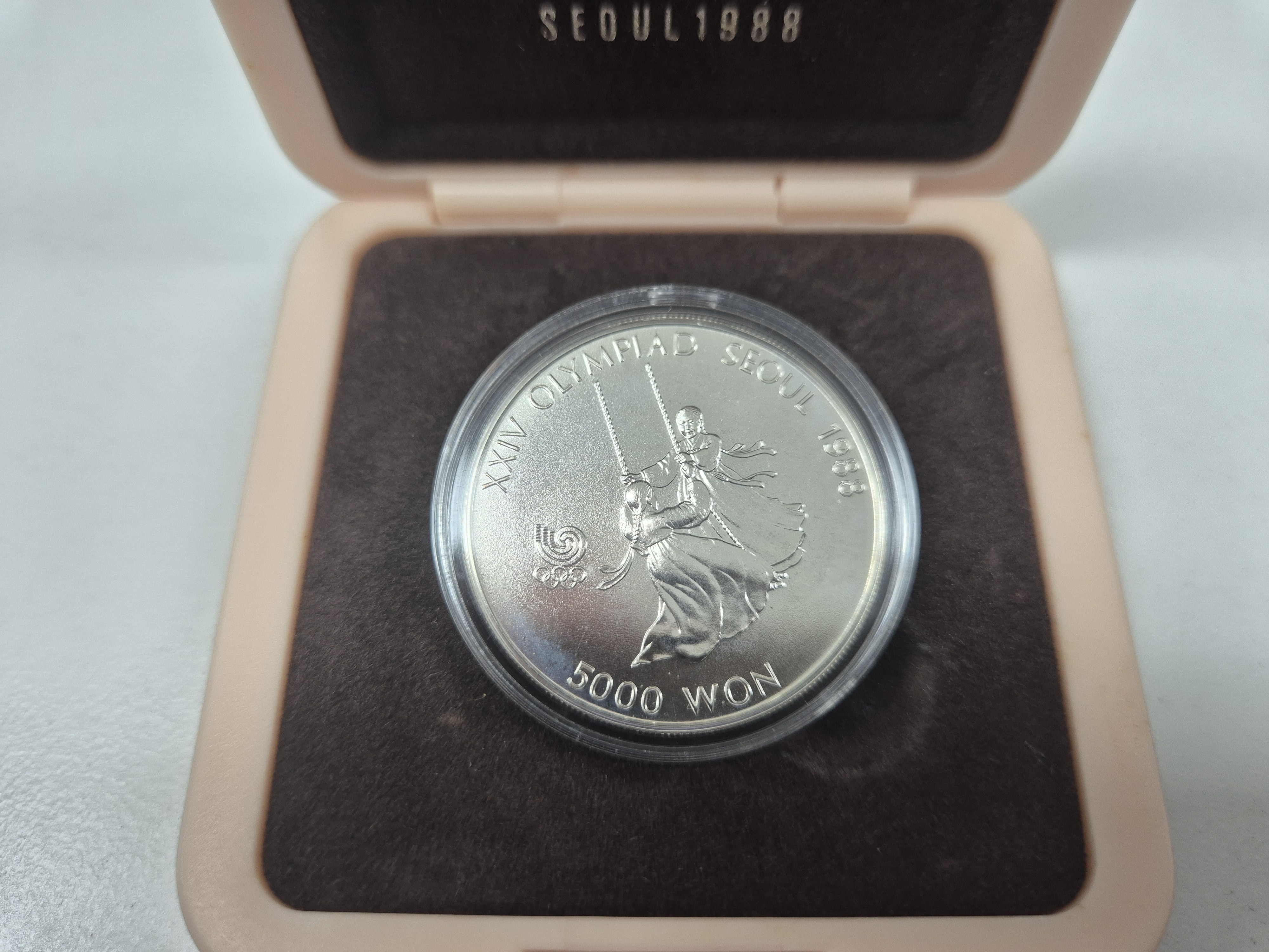 1988년 제24회 서울올림픽대회 기념 오천원화 그네타기 1/2oz