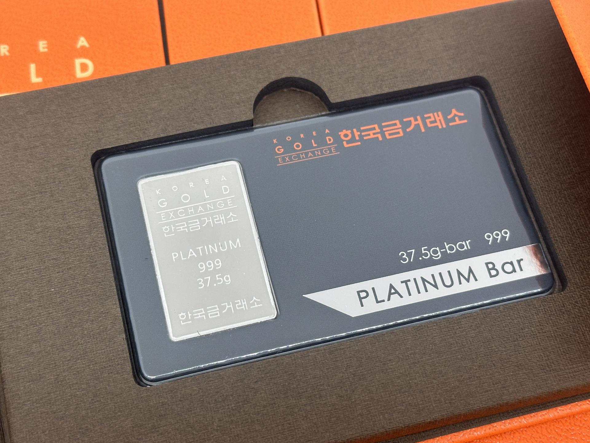 한국금거래소 플래티넘 민티드바 37.5g