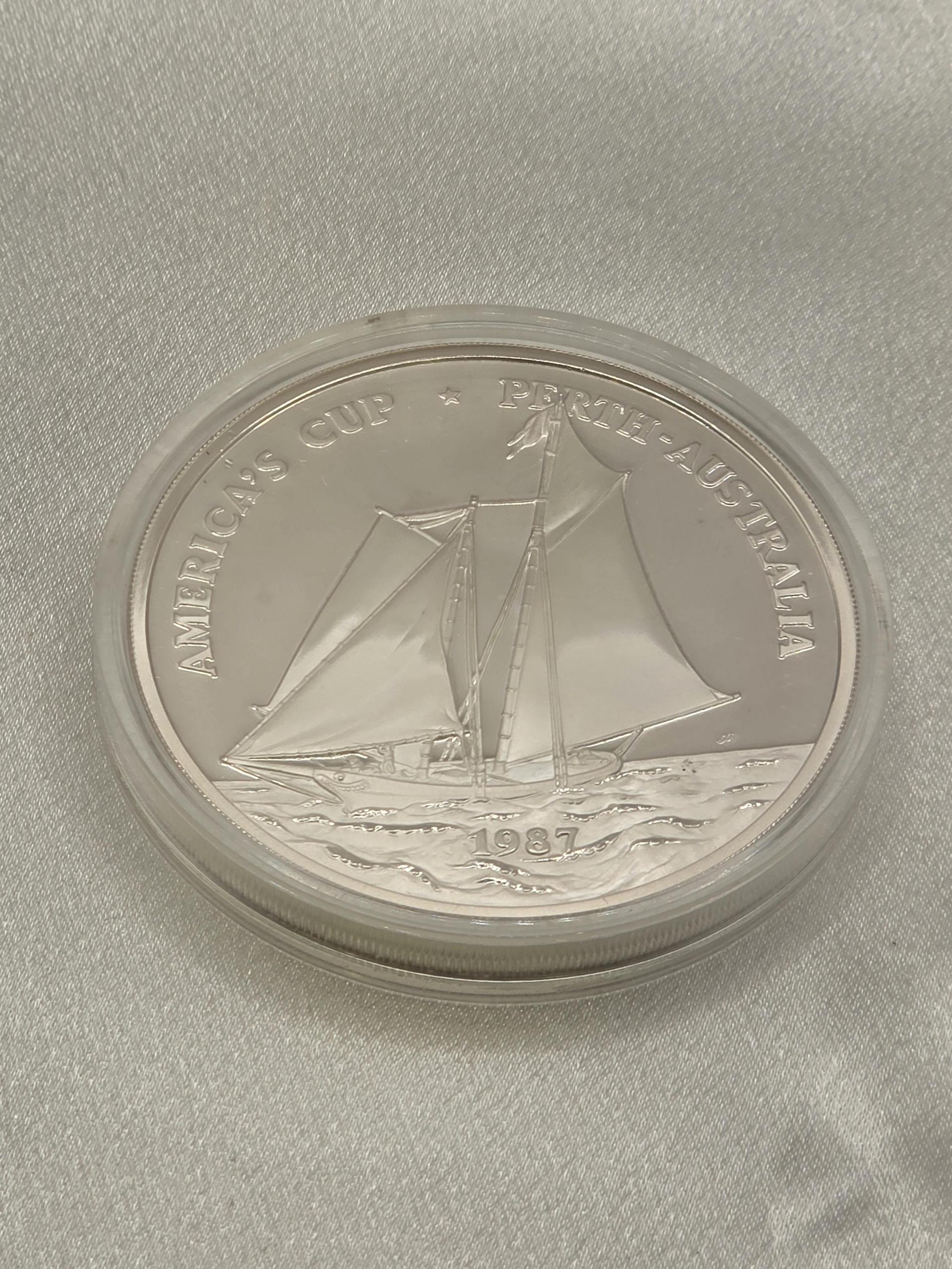 1987 America's Cup Perth Australia Samoa Sisifo 5 oz