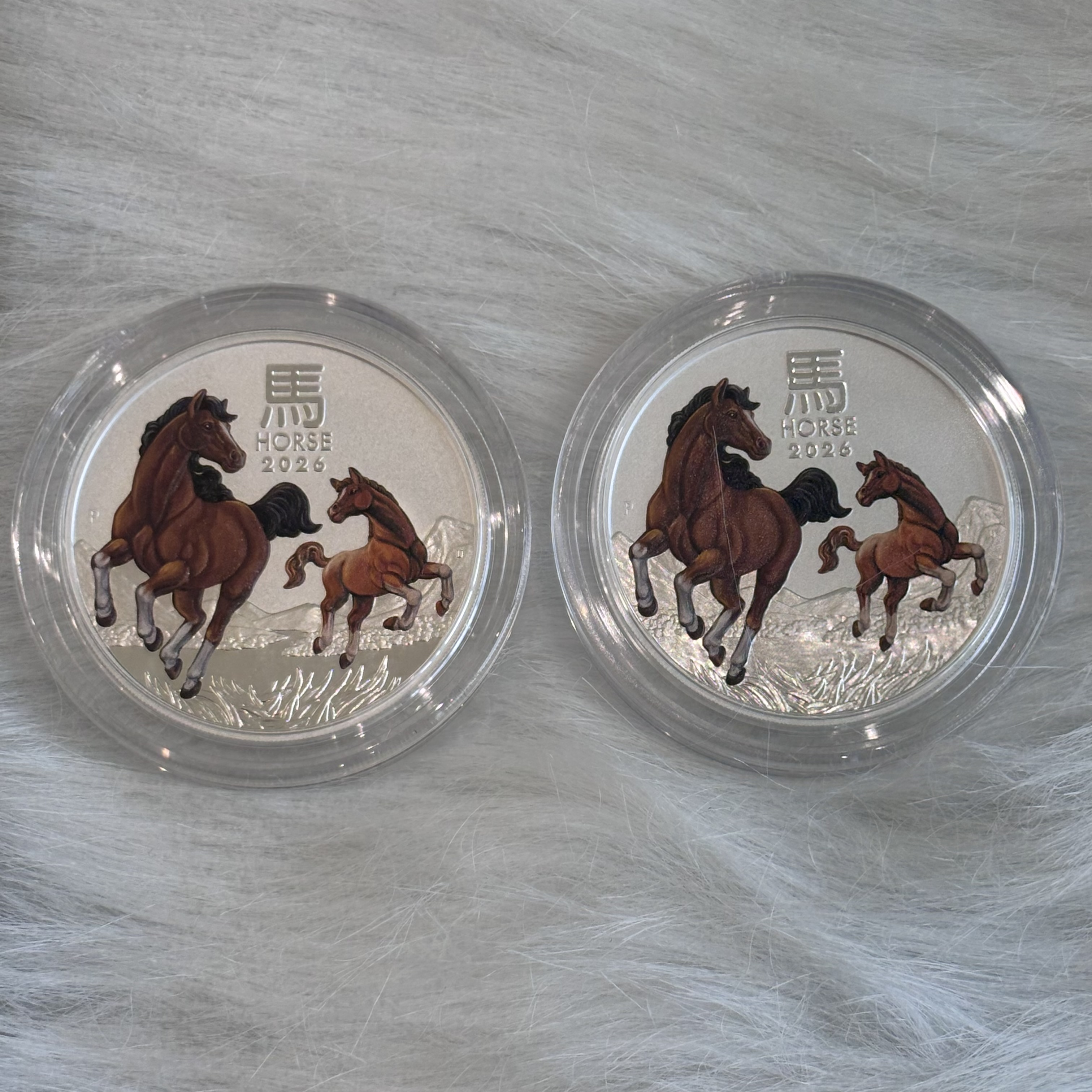 2026 Australia 2 oz Silver Lunar Horse BU 복제 복제