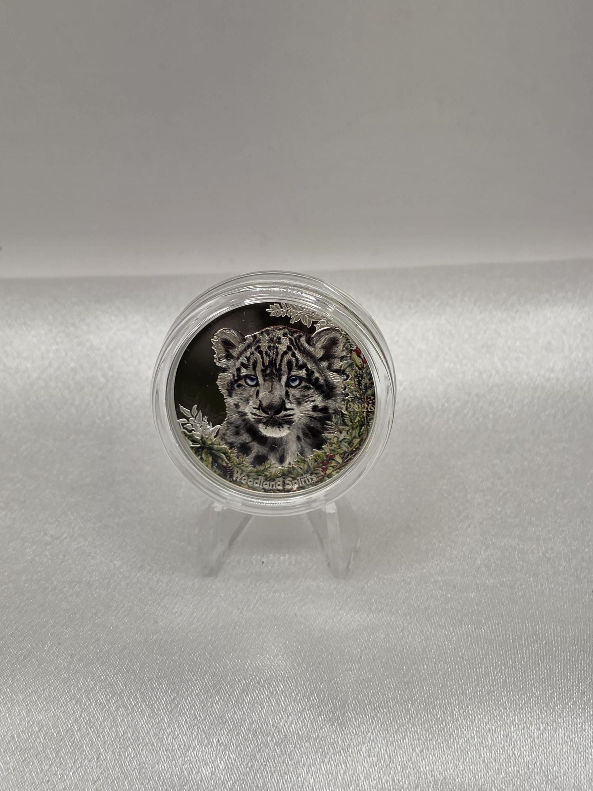 CIT Snow Leopard 1oz Colour Proof silver