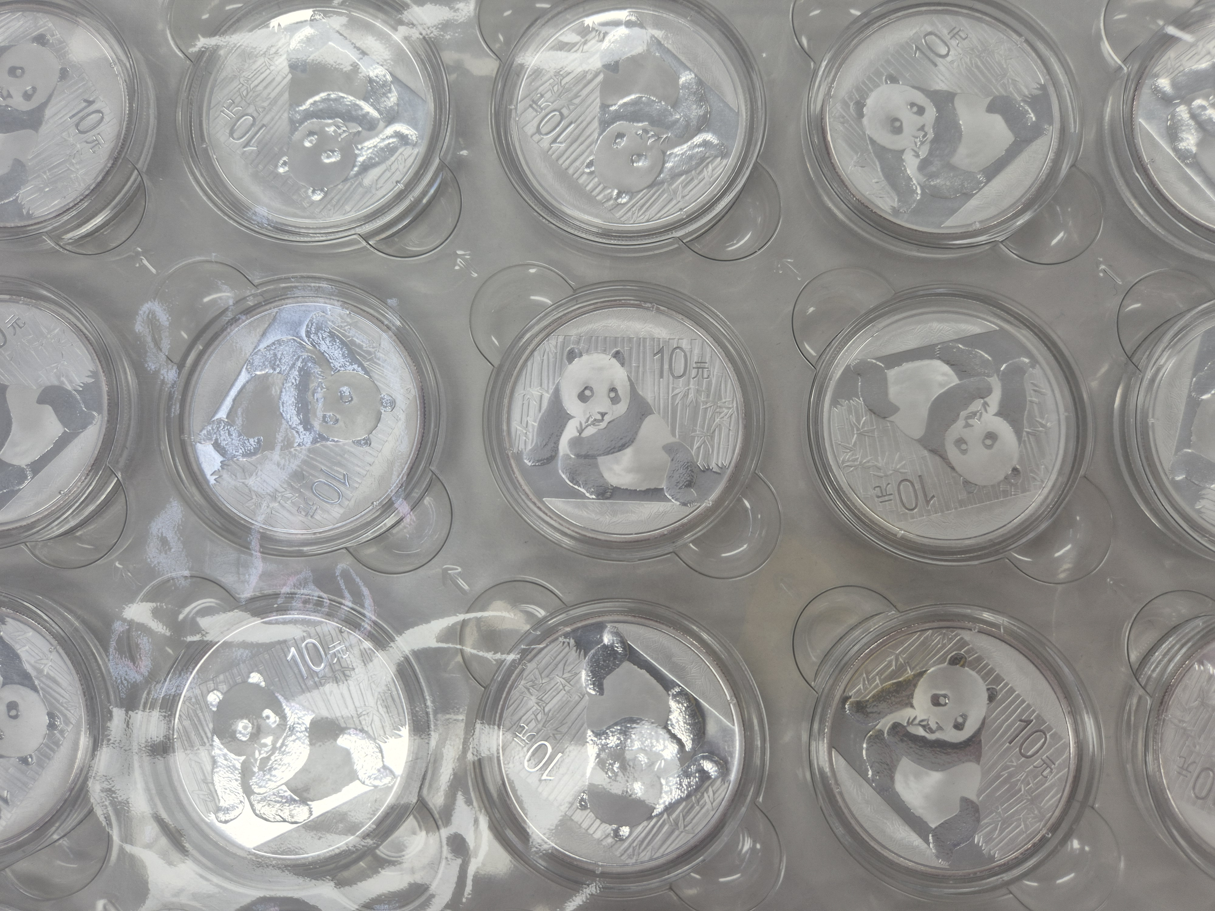 2015년 차이나 팬더 1oz은화 30개 set
