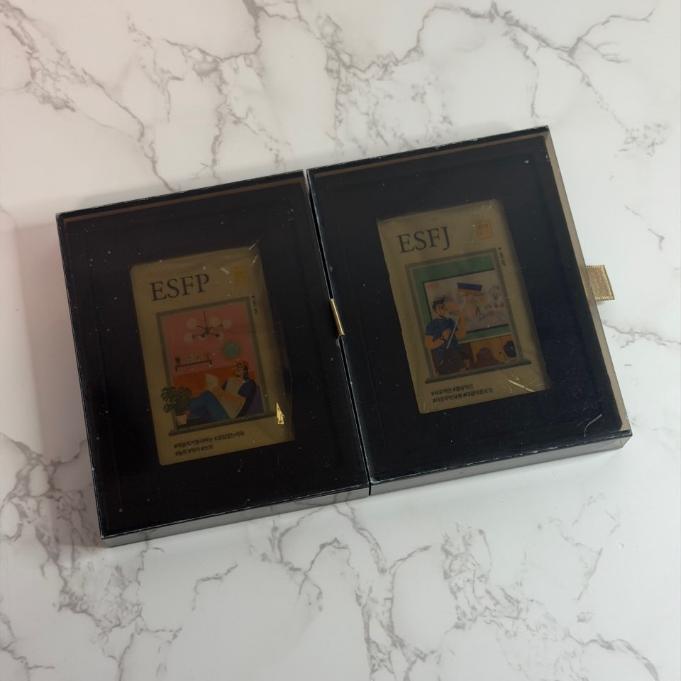 한국조폐공사 MBTI 카드형 골드바 0.5g *6ea set *1ea