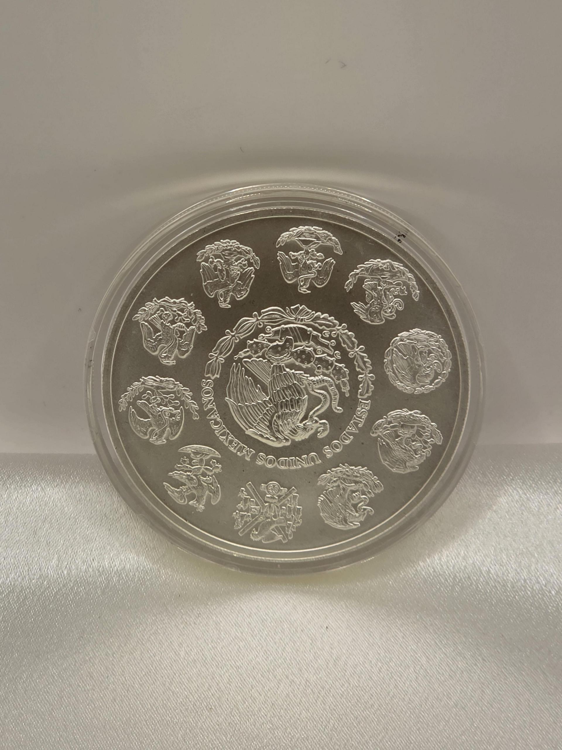 2018 Mexico 5 Onzas Silver Libertad BU