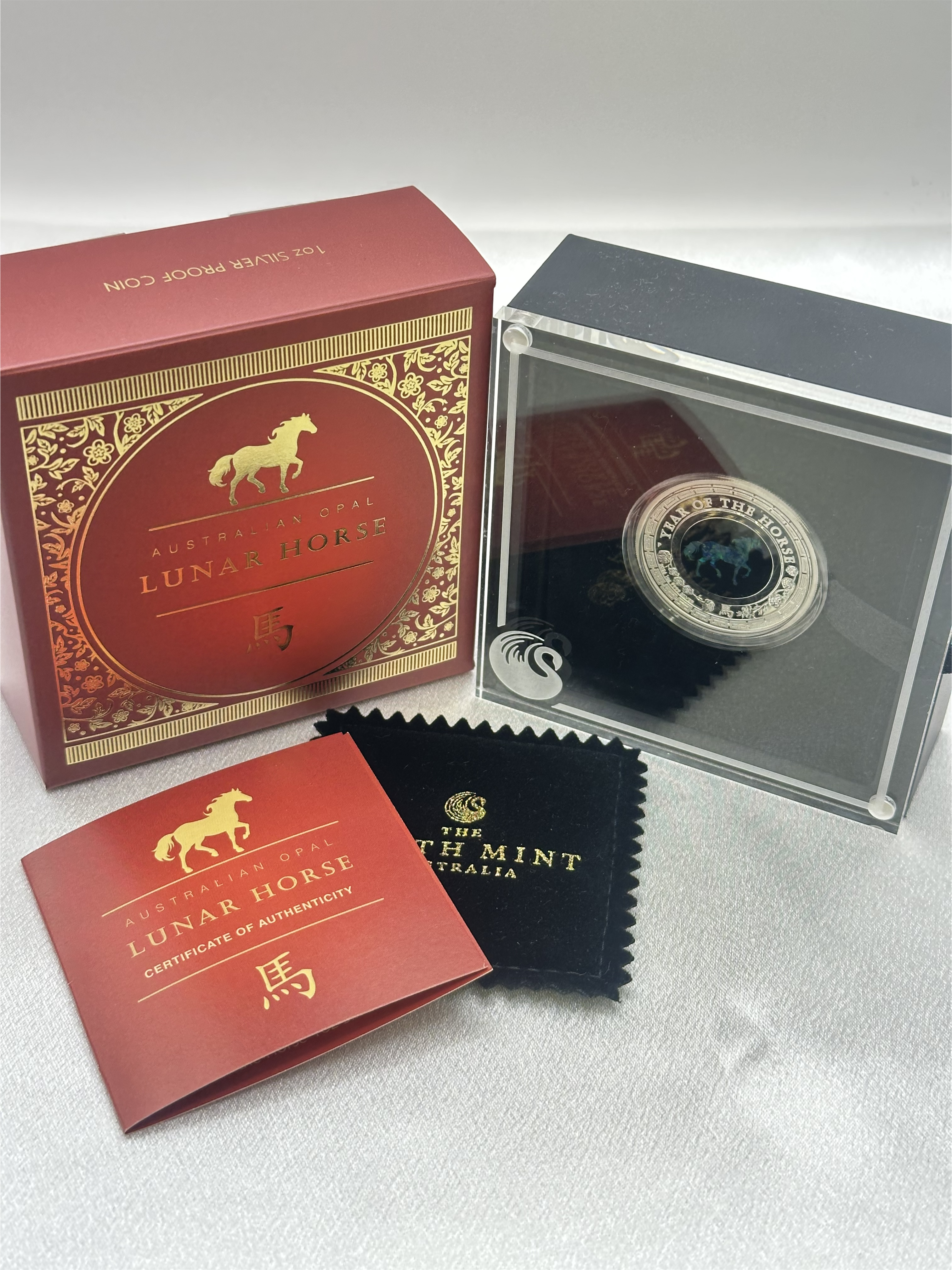 Australian Opal Lunar Series 2026 Year of the Horse 1oz Silver Proof Coin