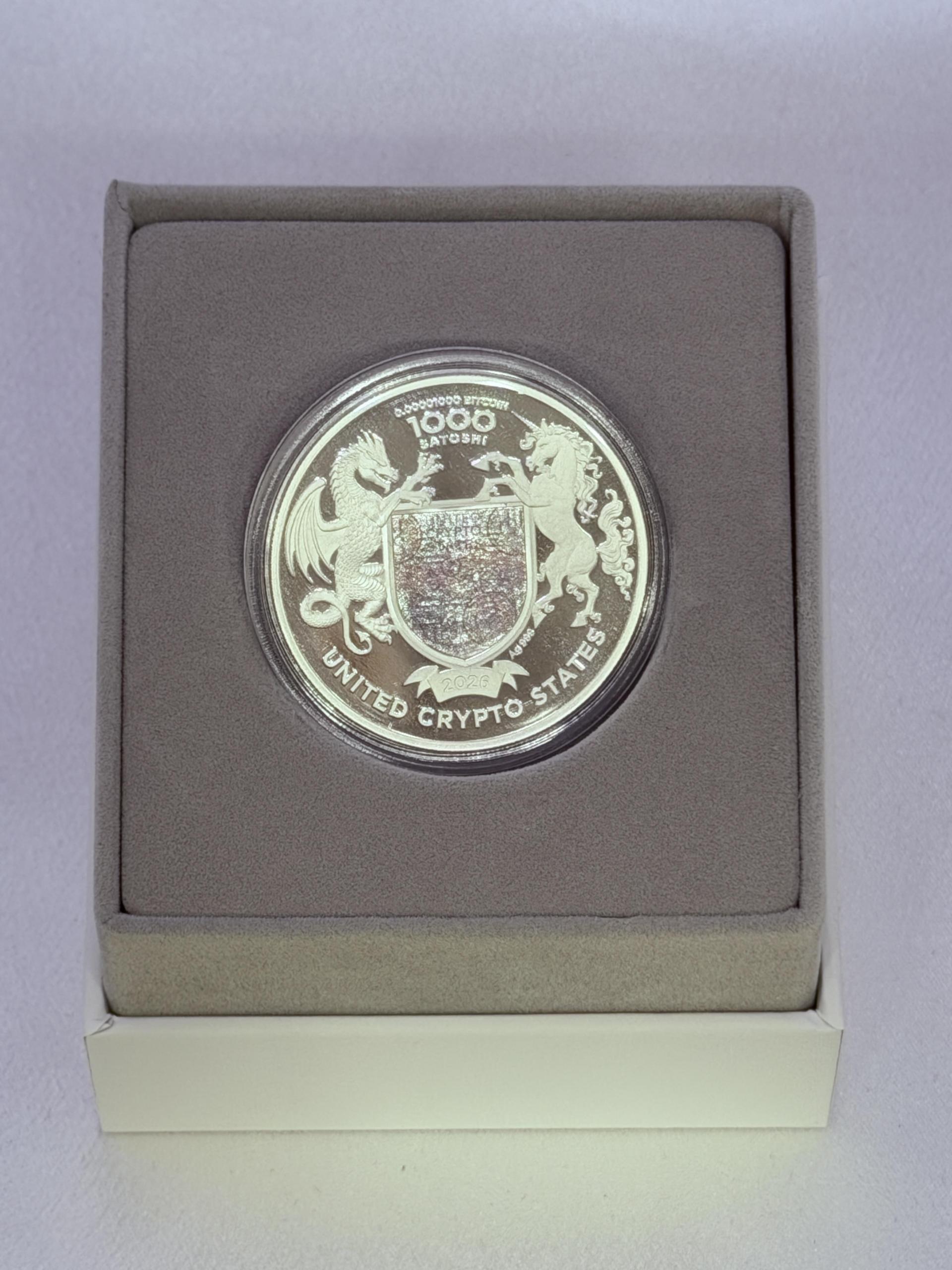 2026 Binary Eagle United Crypto States 1 oz Proof Silver