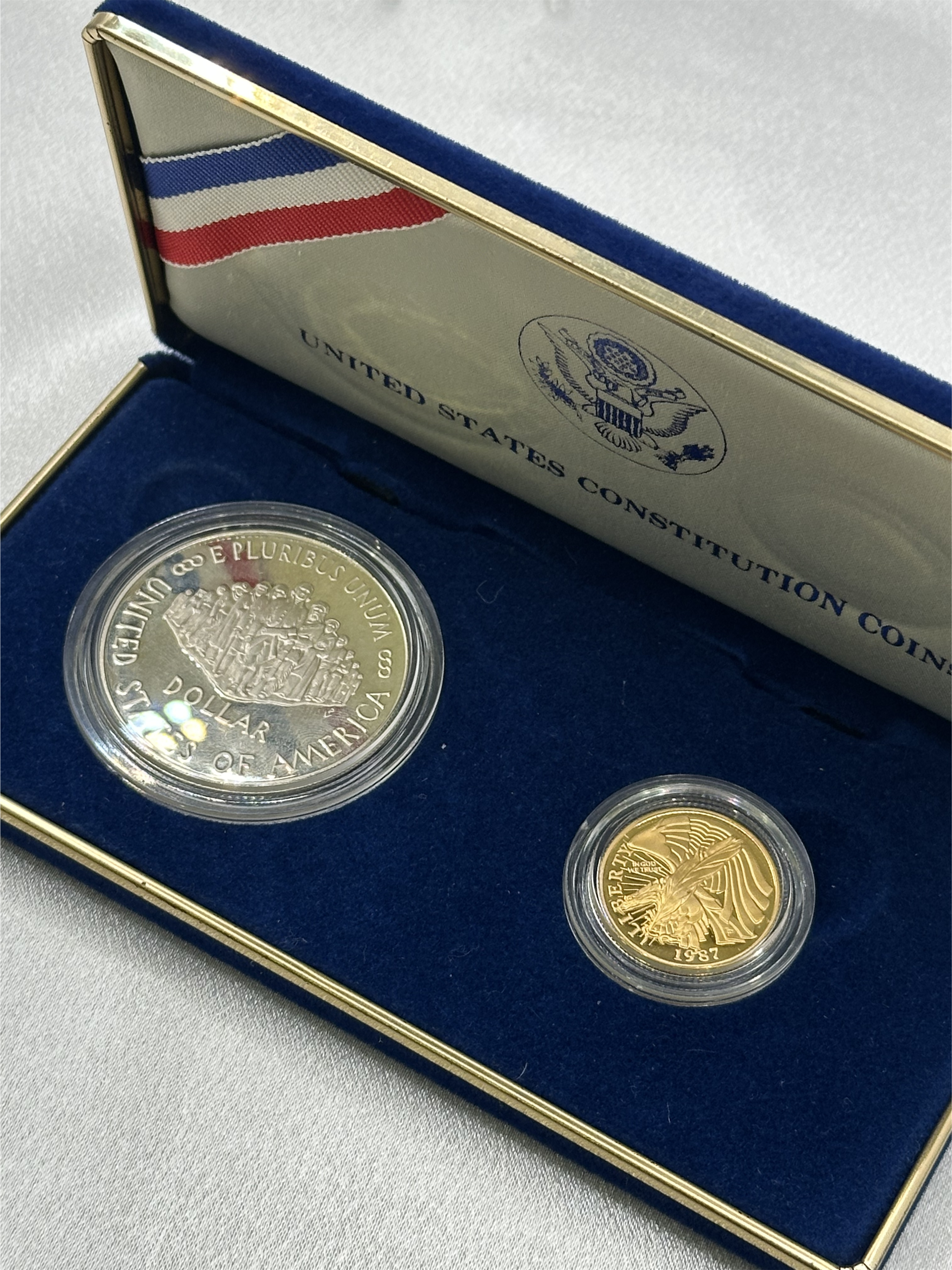 미국 1987년 헌법제정 200주년 기념 금은화 프루프 2종세트