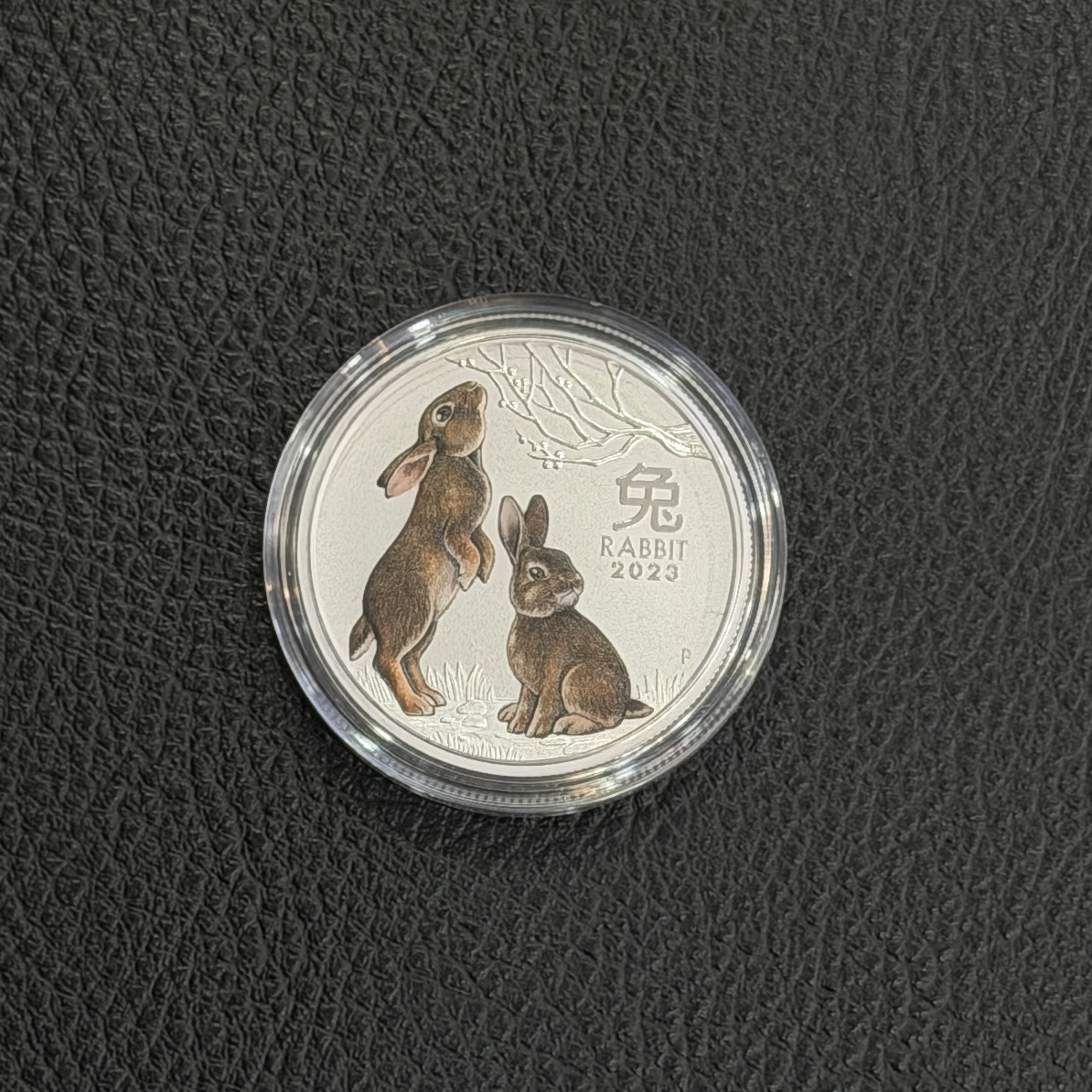 2023 1/2oz Proof Colorized Silver Lunar Year of The Rabbit