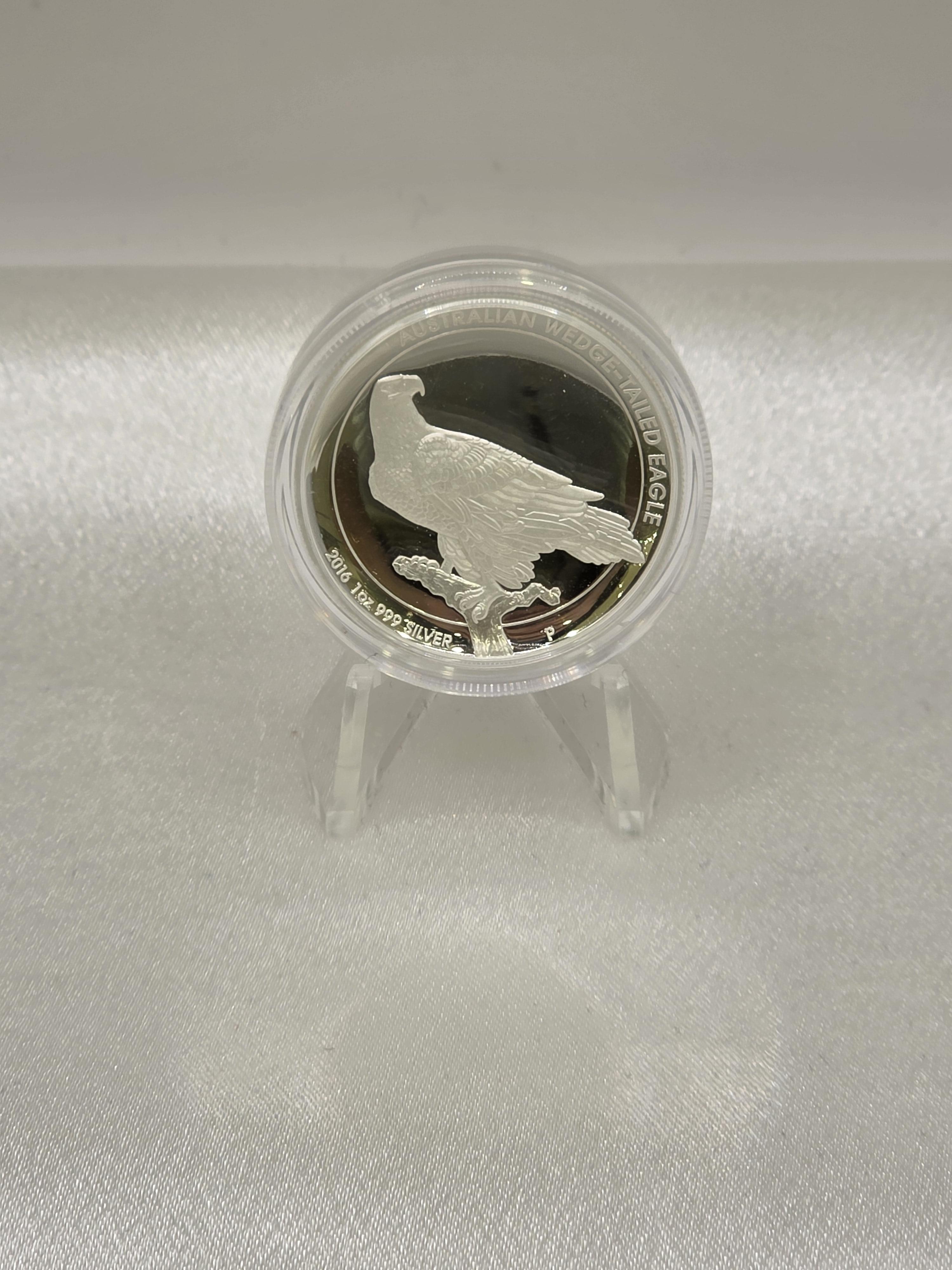 2016 Australian 1 oz Silver Wedge Tailed Eagle High Relief Coin