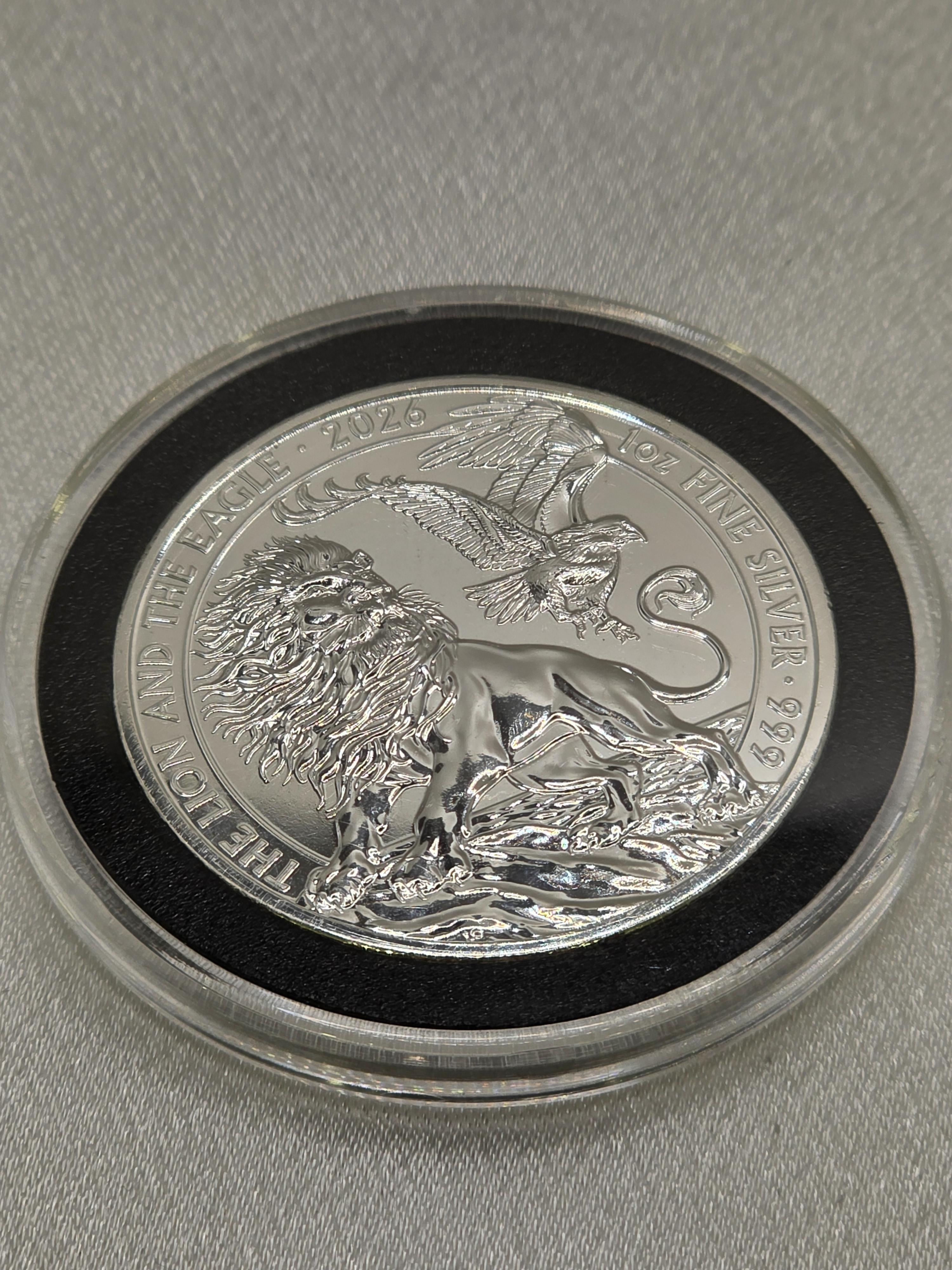 2026 The Lion and Eagle 1oz Silver BU