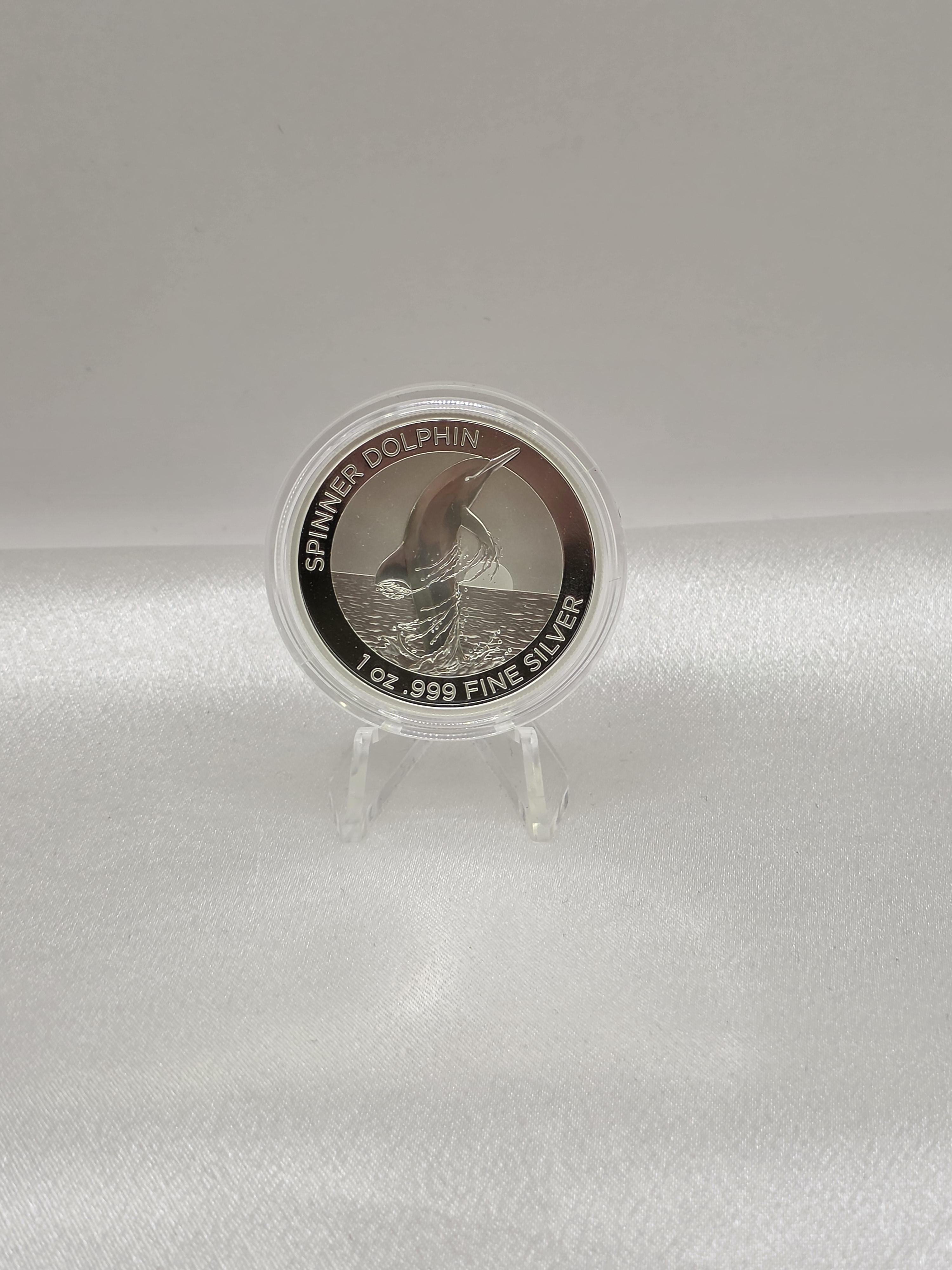 (캡슐파손) 2020 Australia 1 oz Silver $1 Spinner Dolphin BU