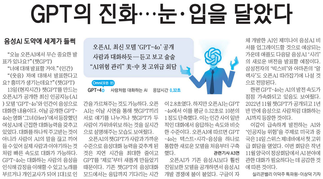 5월 15일 돈경기(돈이 보이는 경제 기사)_오픈AI_챗지피티_CJ제일제당_농심_신라면 : 윤정용의 누구나회계스쿨