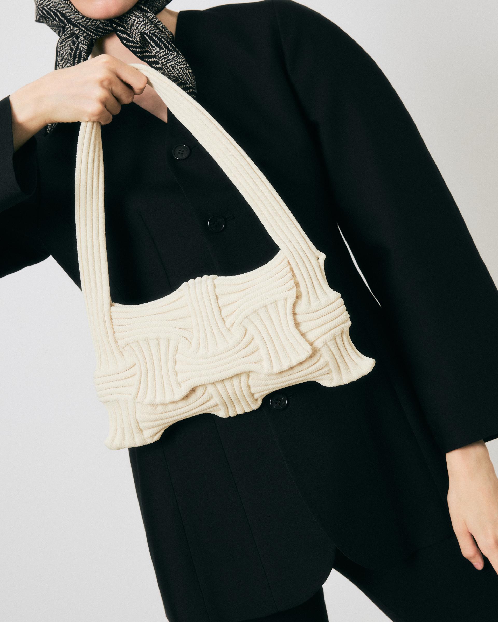 Bow Flap Bag Ivory