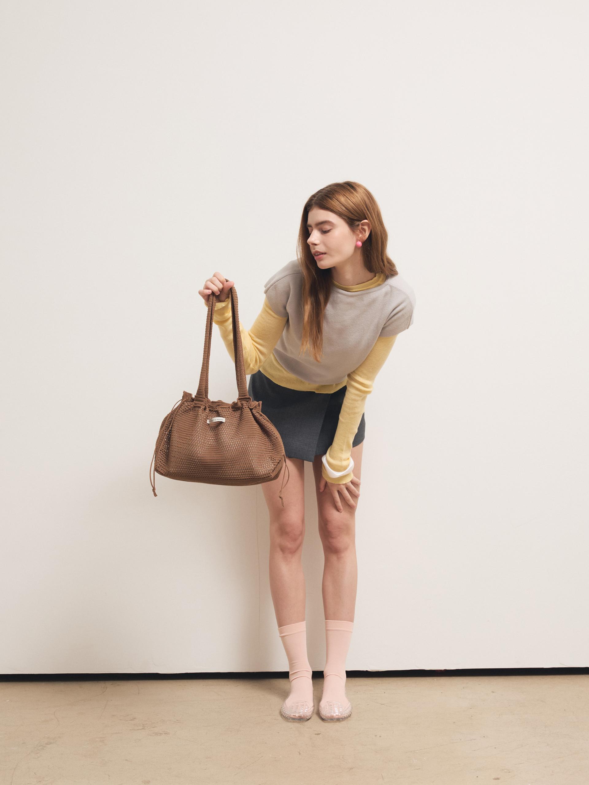 크로셰백 아이보리