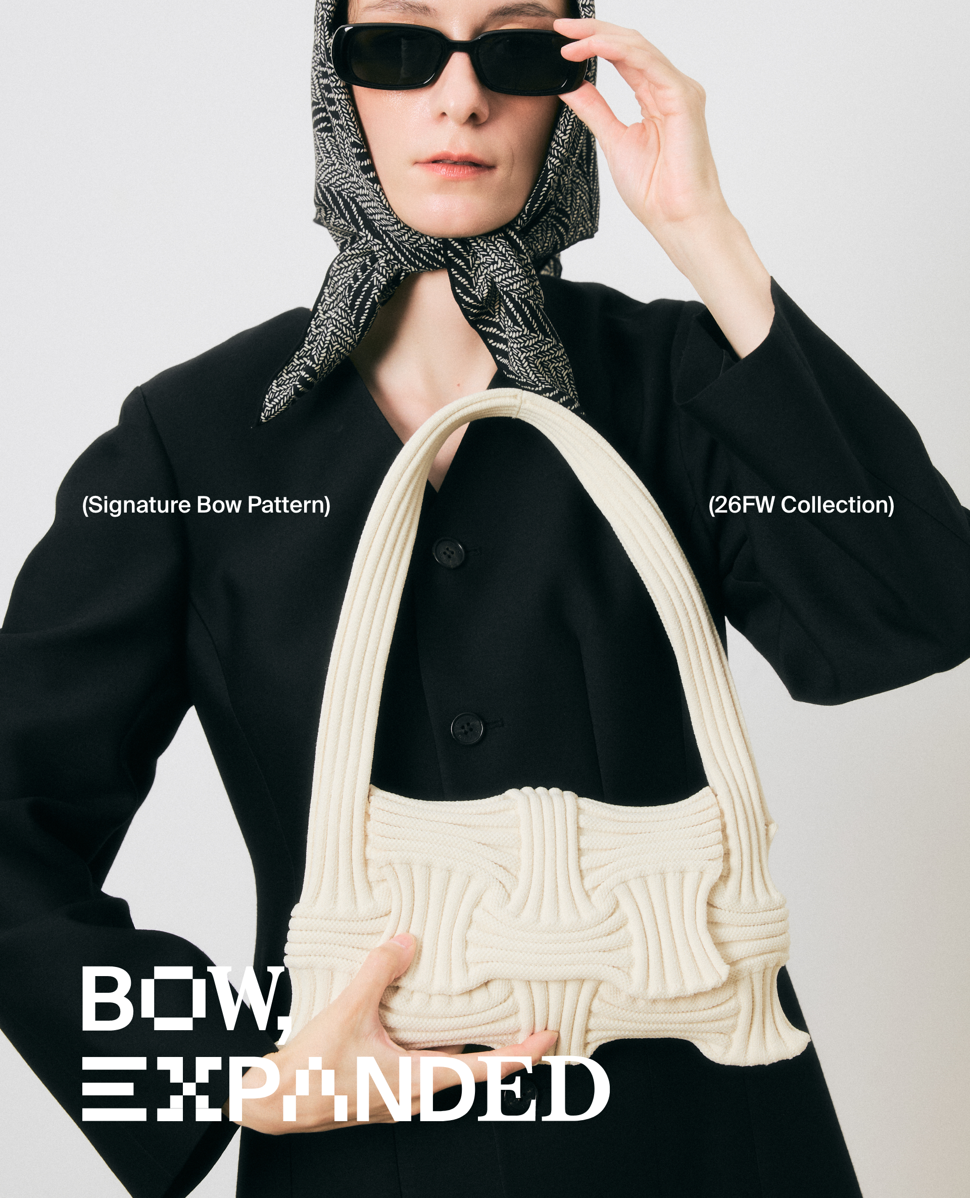 Bow Flap Bag Ivory