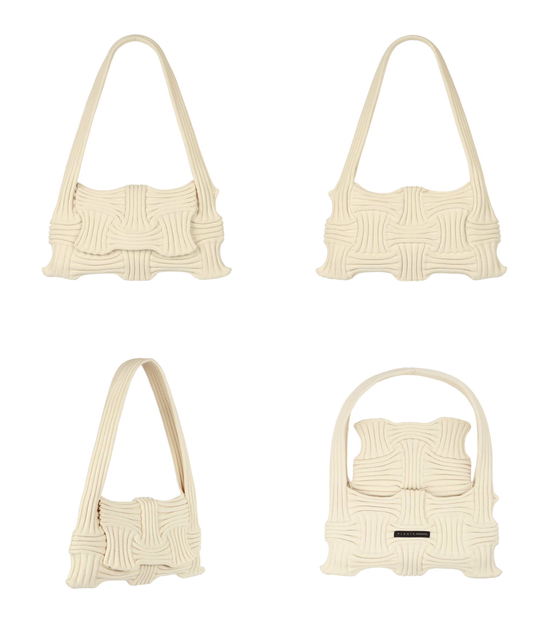 [Free Organza Bag]Bow Flap Bag Ivory