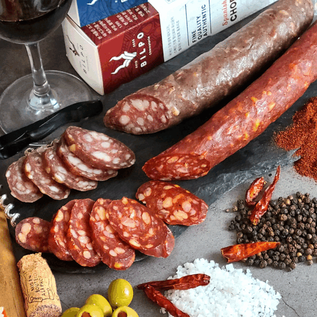 Animated image of salami and chorizo