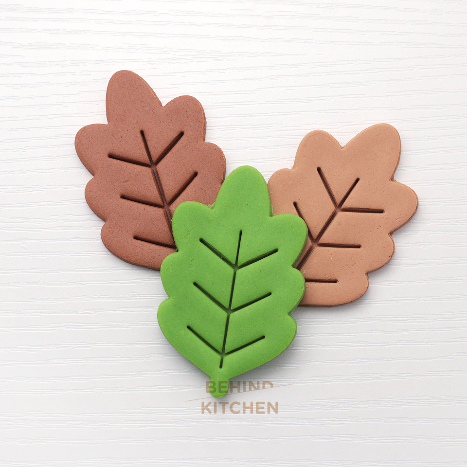 나뭇잎 쿠키커터, 단풍나뭇잎, 은행나뭇잎 쿠키틀, 나뭇잎 프레임 모음 5종